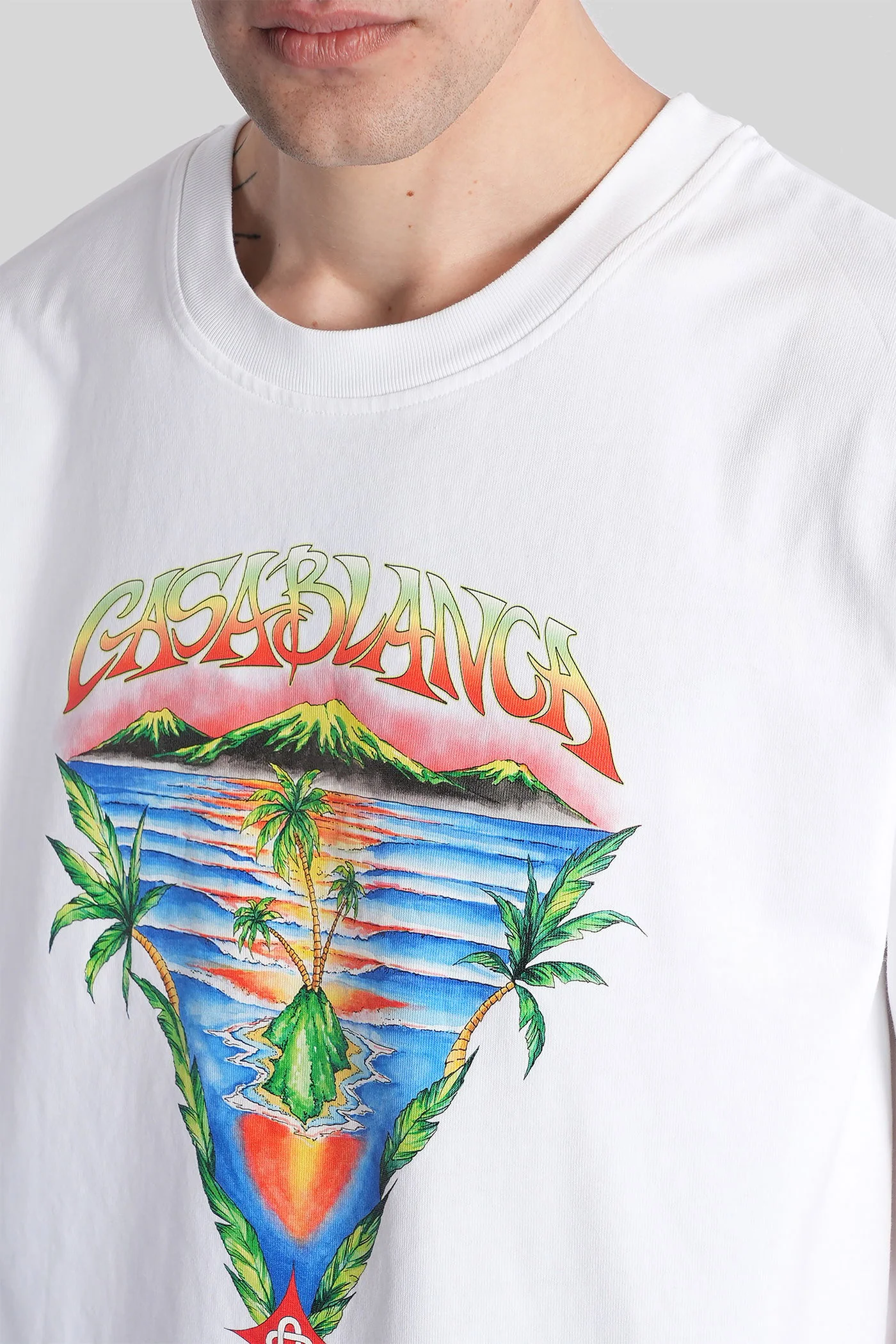 T-Shirt in white cotton - Image 5