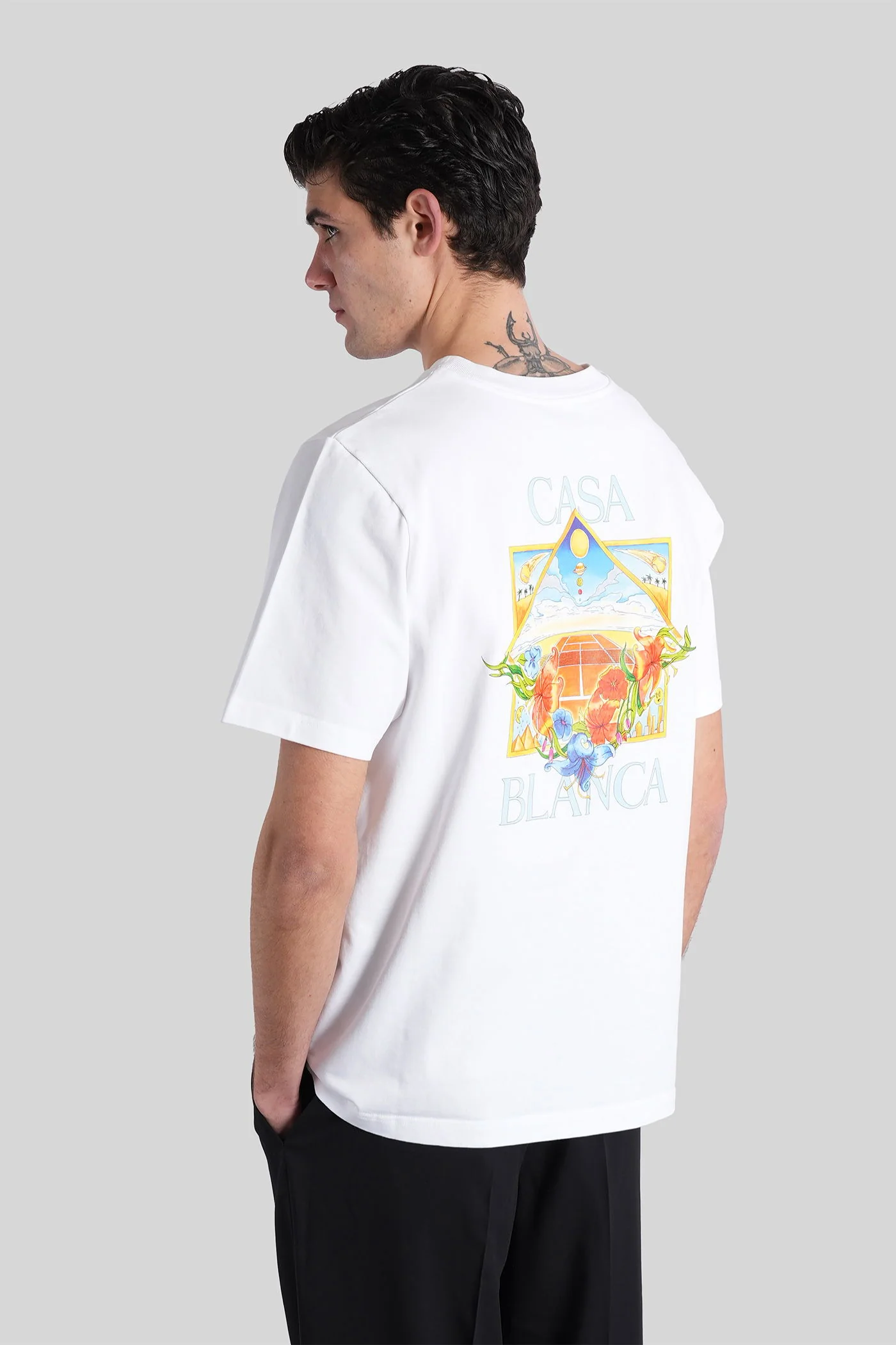 T-Shirt in white cotton - Image 3