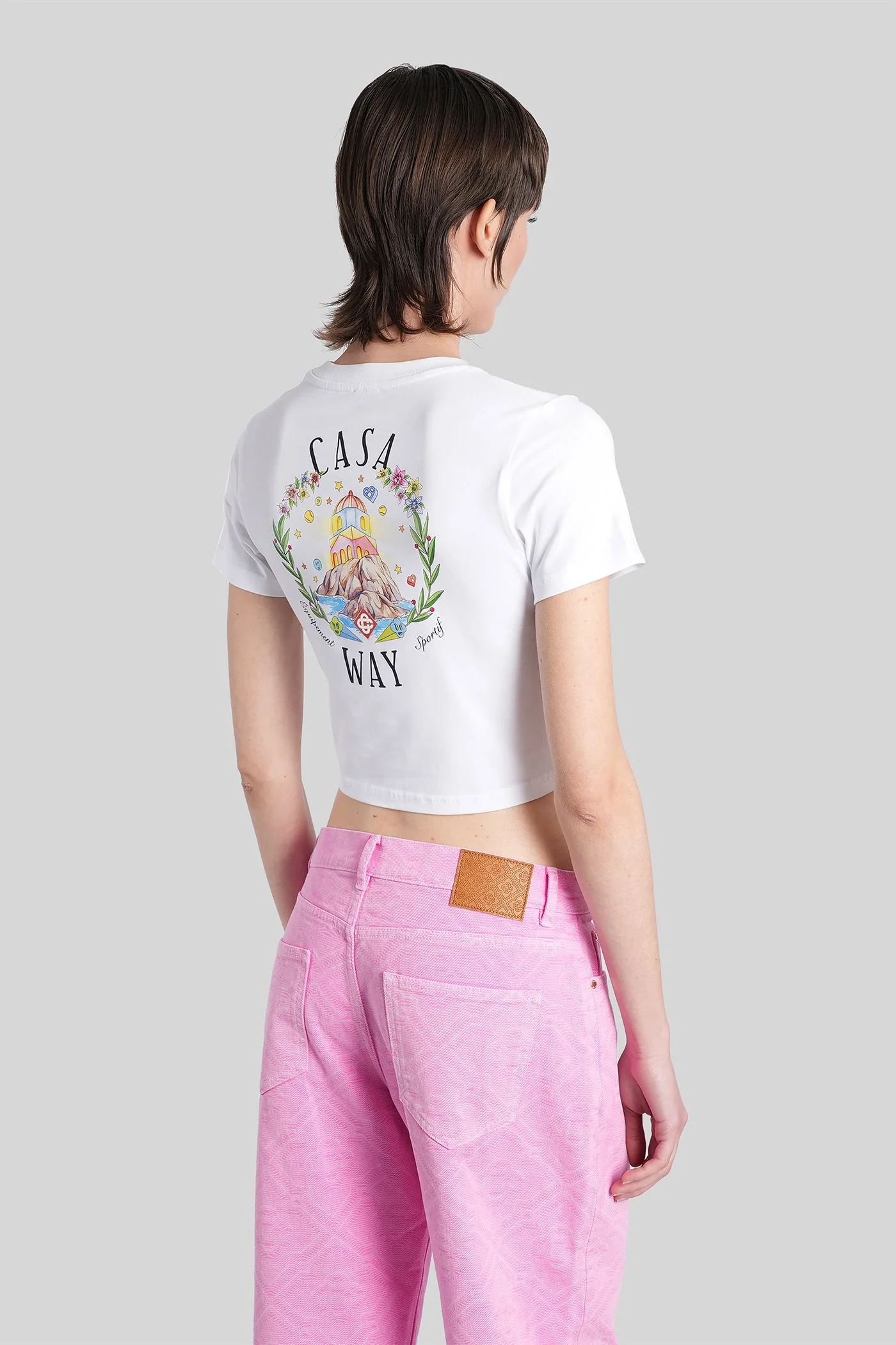 T-Shirt in white cotton - Image 3
