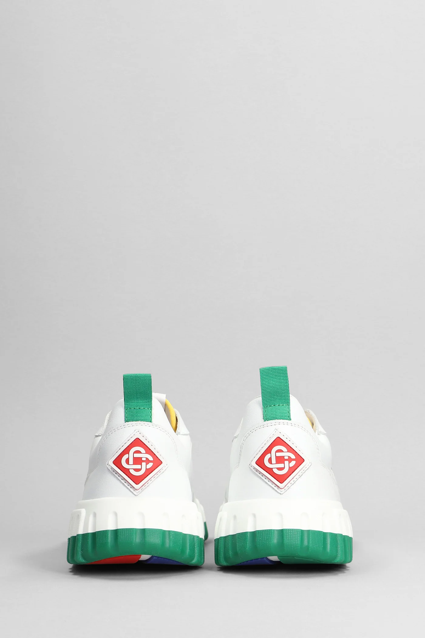 Tennis court Sneakers in white leather - Image 4