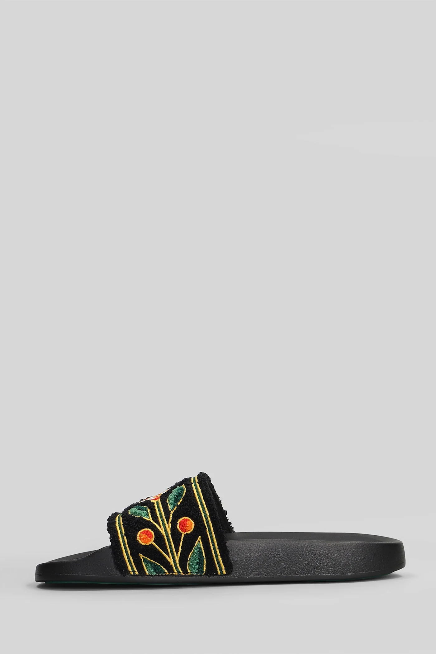 Terry slider Flats in black polyester - Image 3
