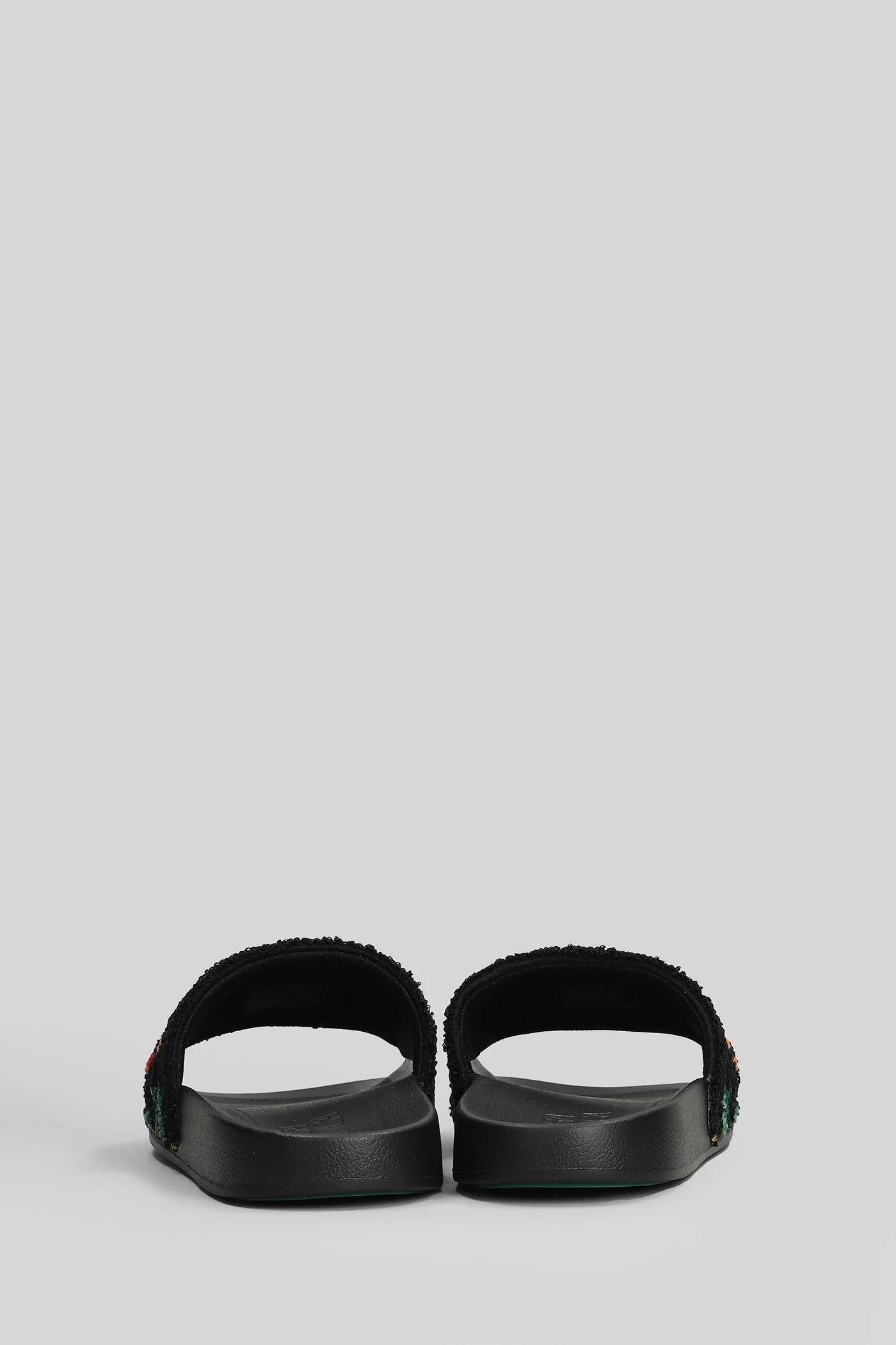 Terry slider Flats in black polyester - Image 4