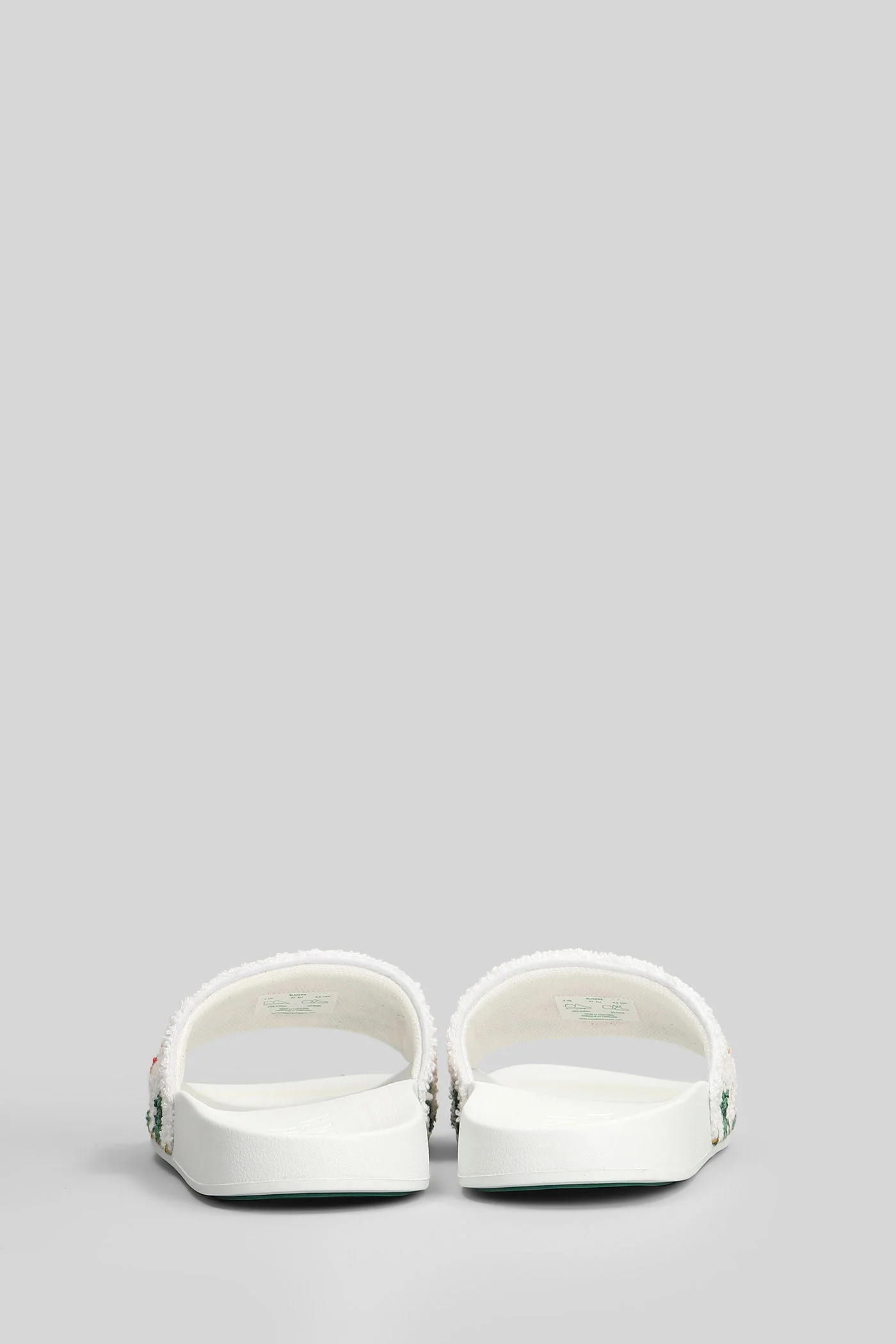 Terry slider Flats in white polyester - Image 24