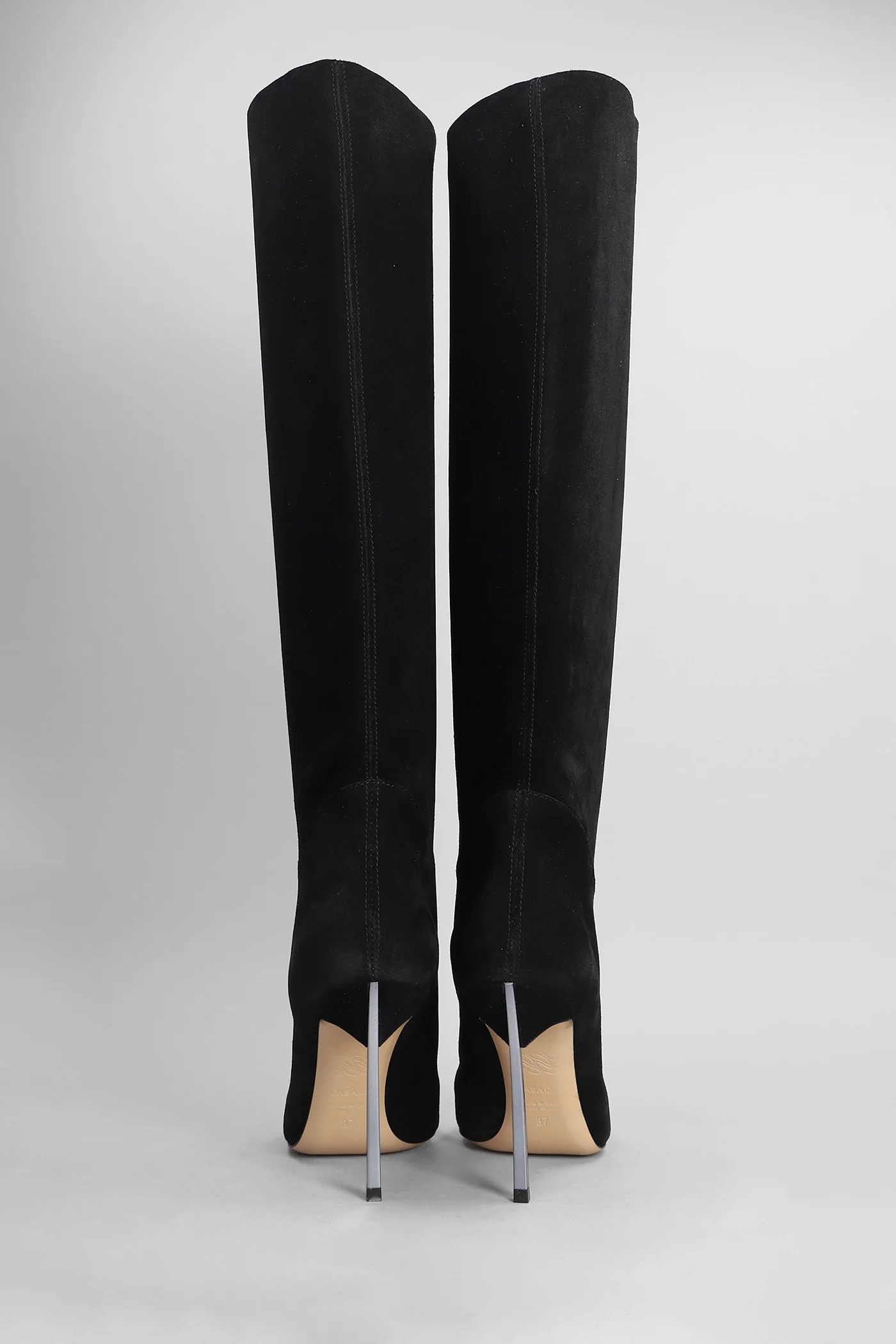 Blade High heels boots in black suede - Image 4