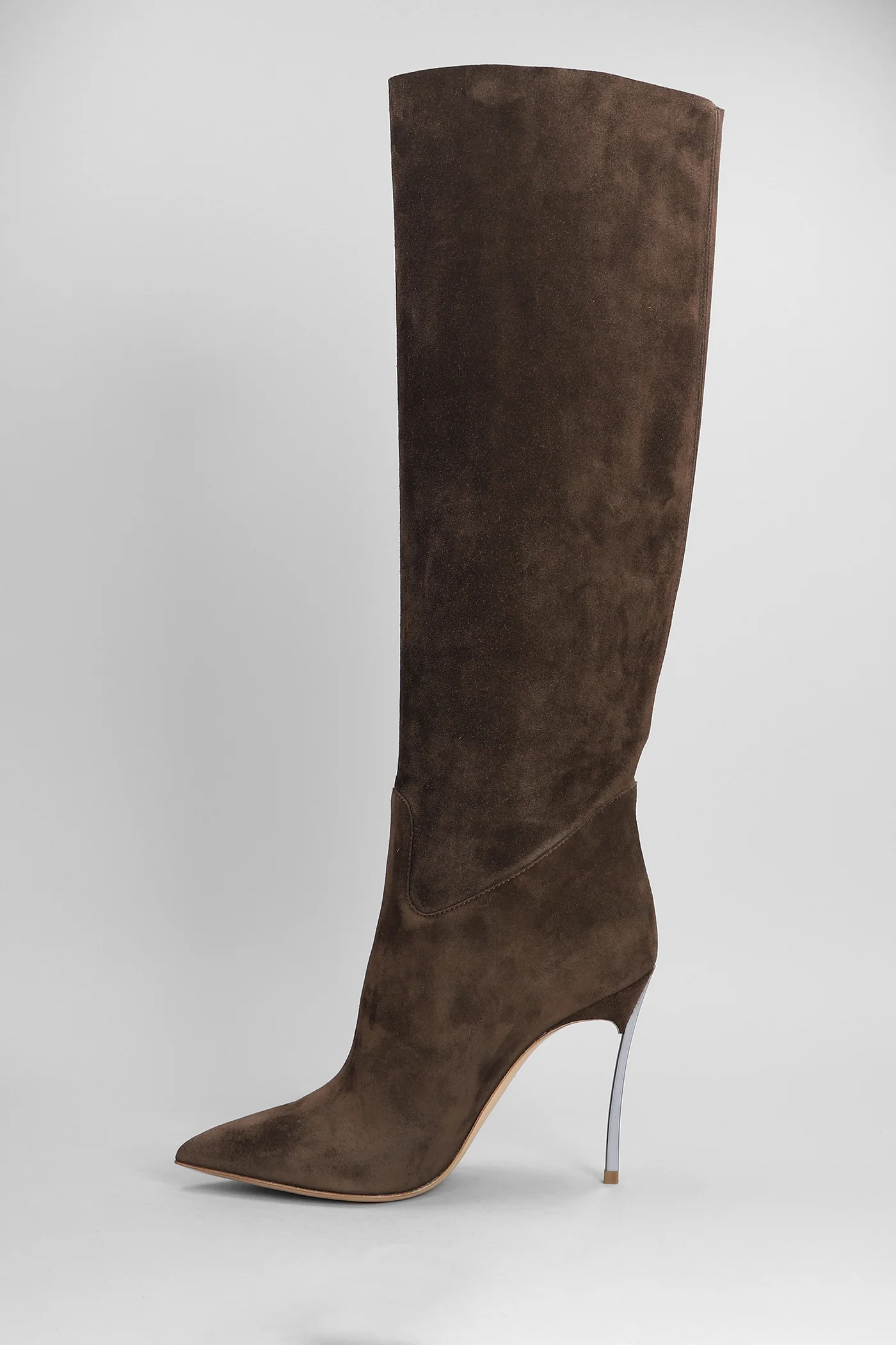 Blade High heels boots in brown suede - Image 3