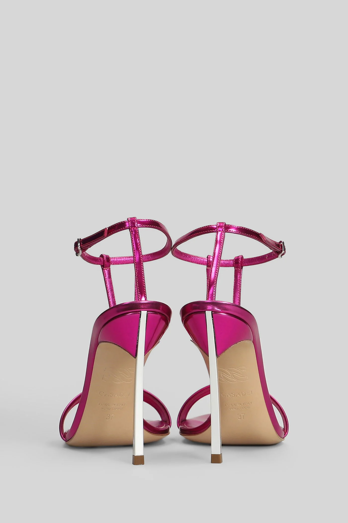 Blade interstellar Sandals in fuxia leather - Image 4