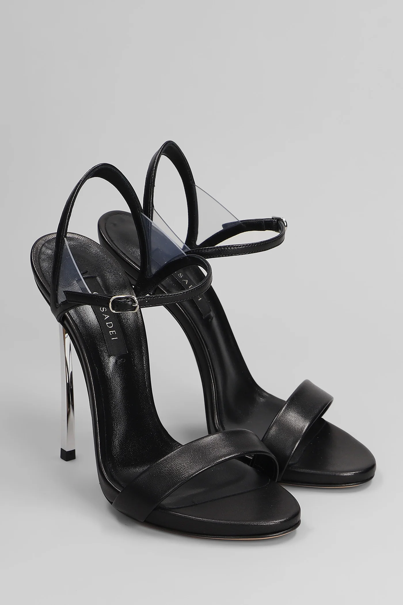 Blade Sandals in black leather - Image 2