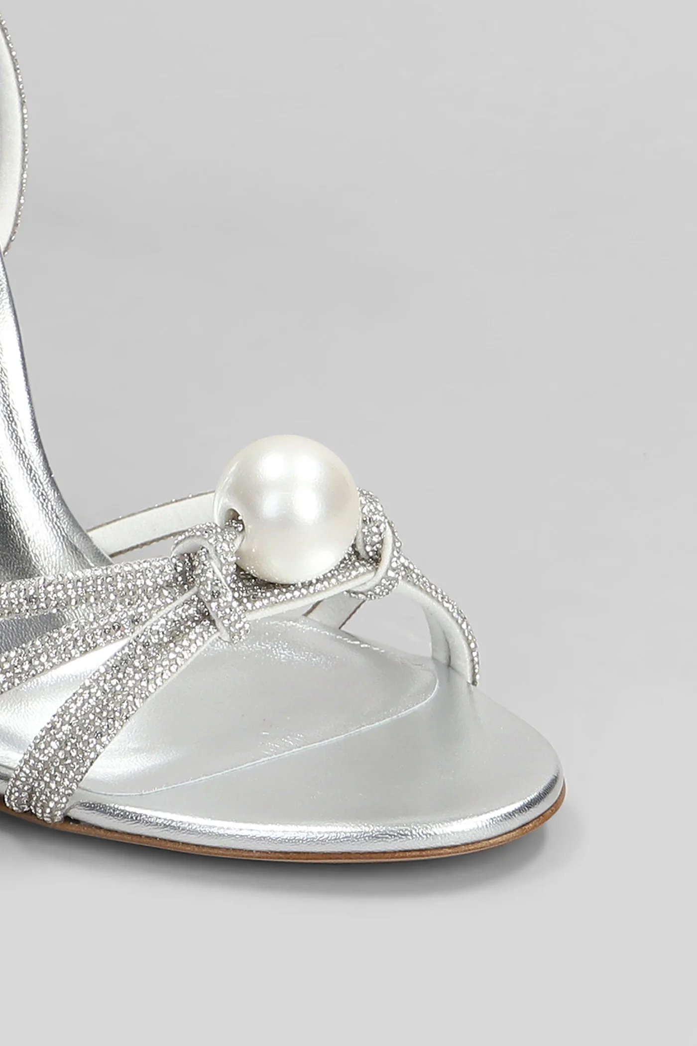 Julia labuan Sandals in silver leather - Image 5