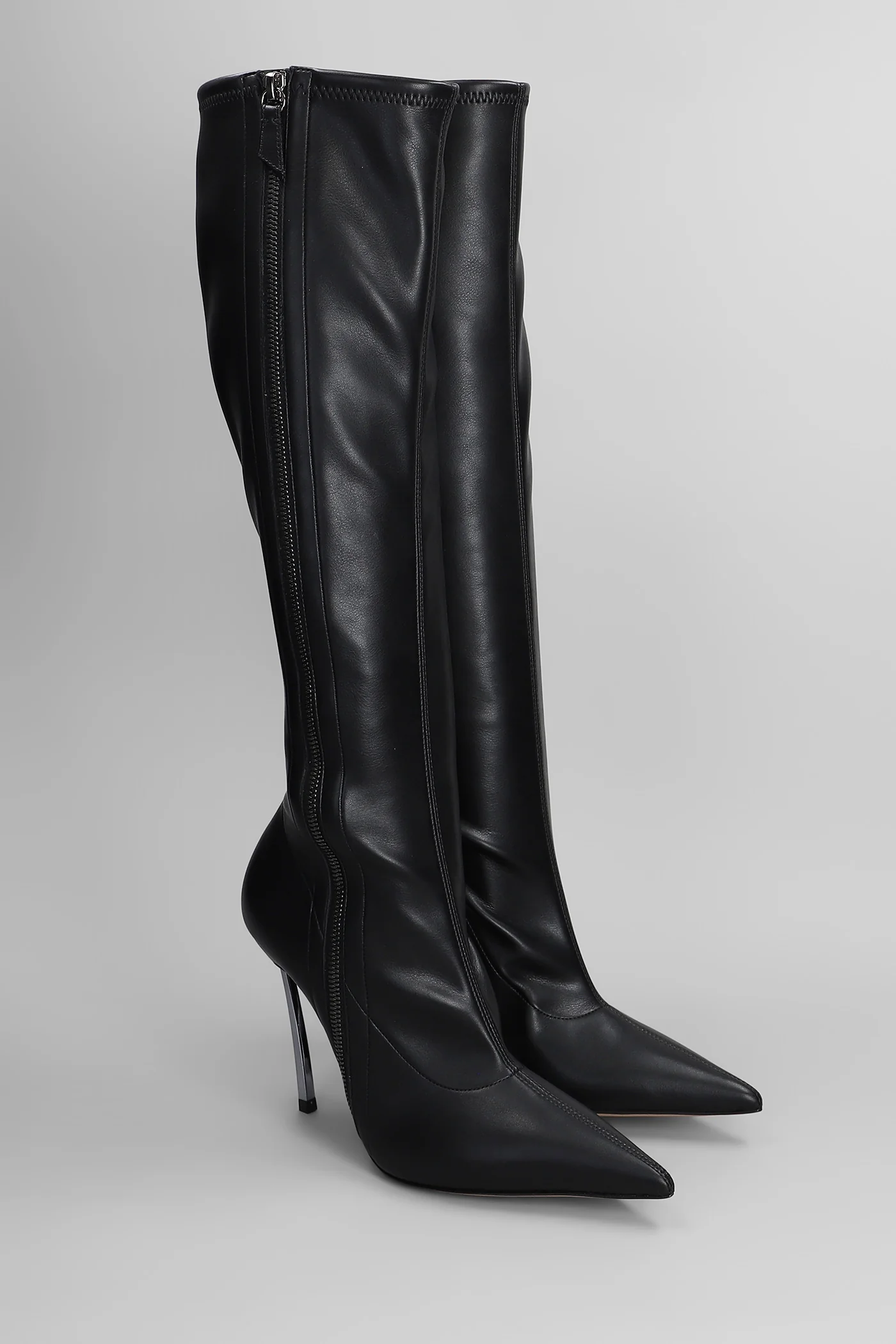 Superblade High heels boots in black leather - Image 2