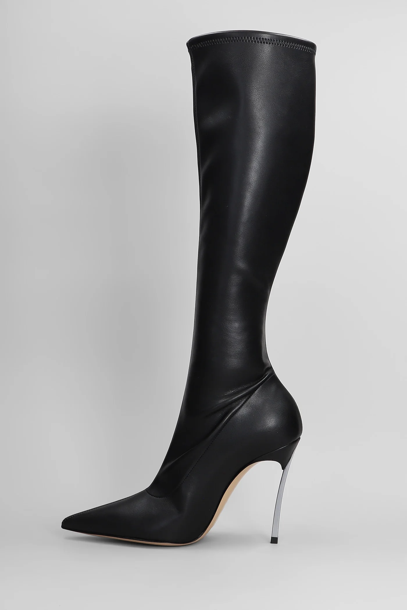 Superblade High heels boots in black leather - Image 3