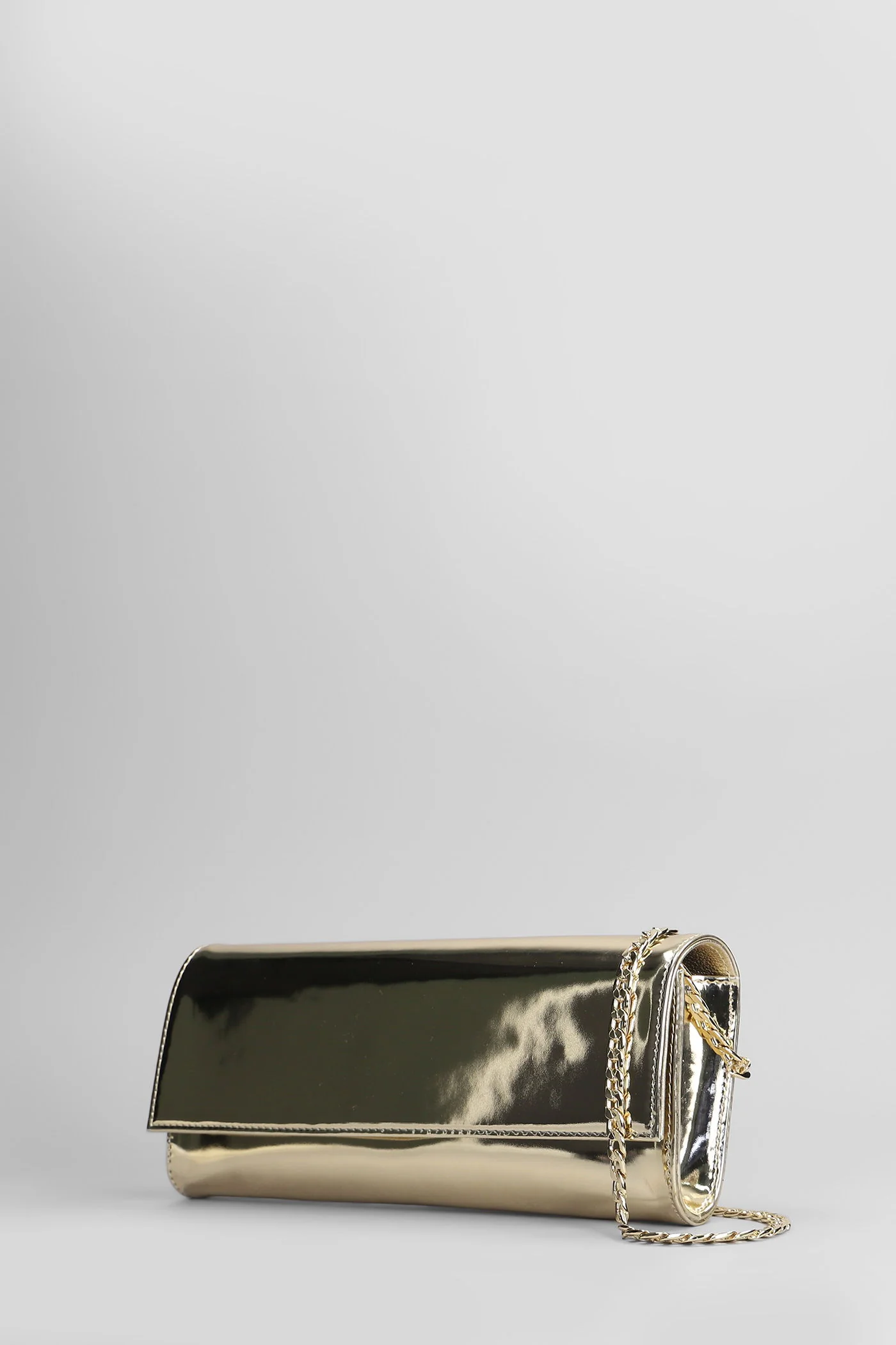 Shoulder bag in platinum leather - Image 2