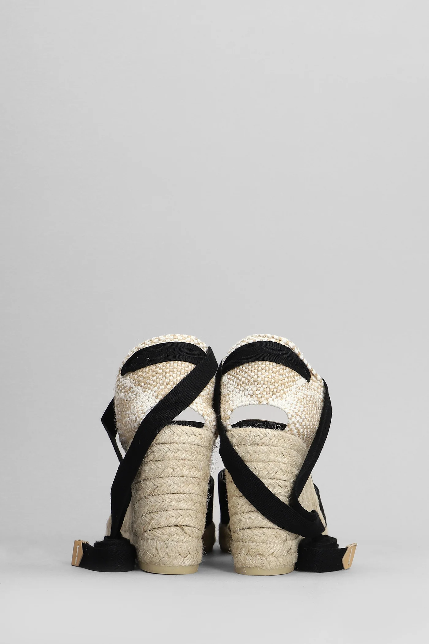 Carina-8-001 Wedges in black suede - Image 4