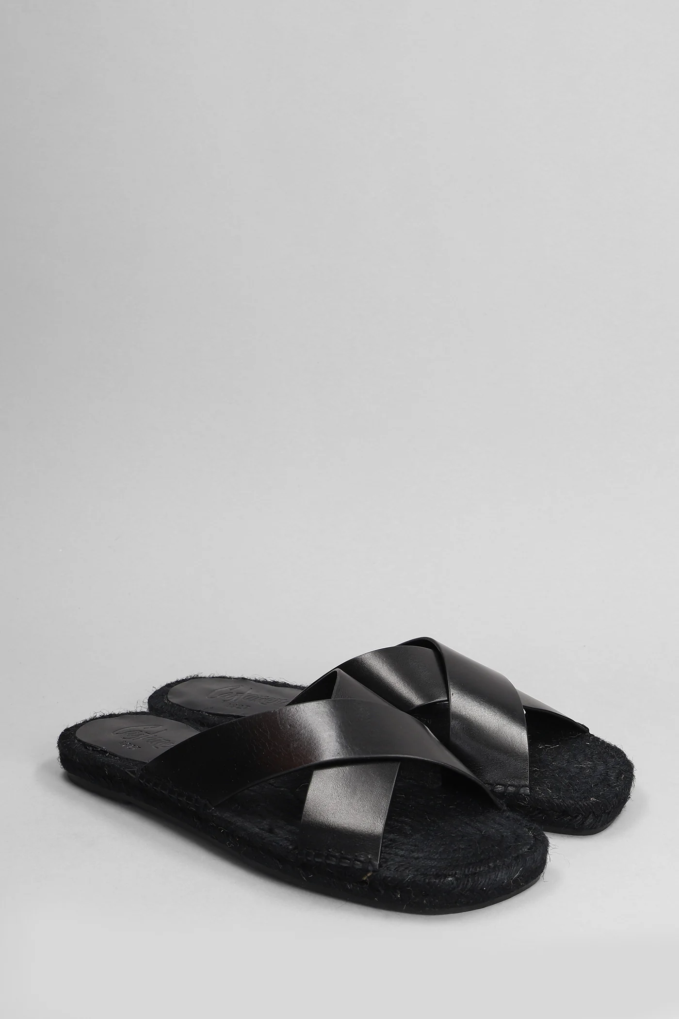 Kevin-150 Flats in black leather - Image 2