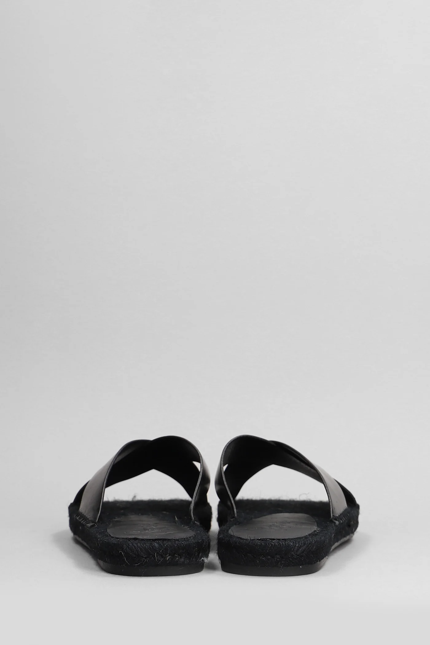 Kevin-150 Flats in black leather - Image 4
