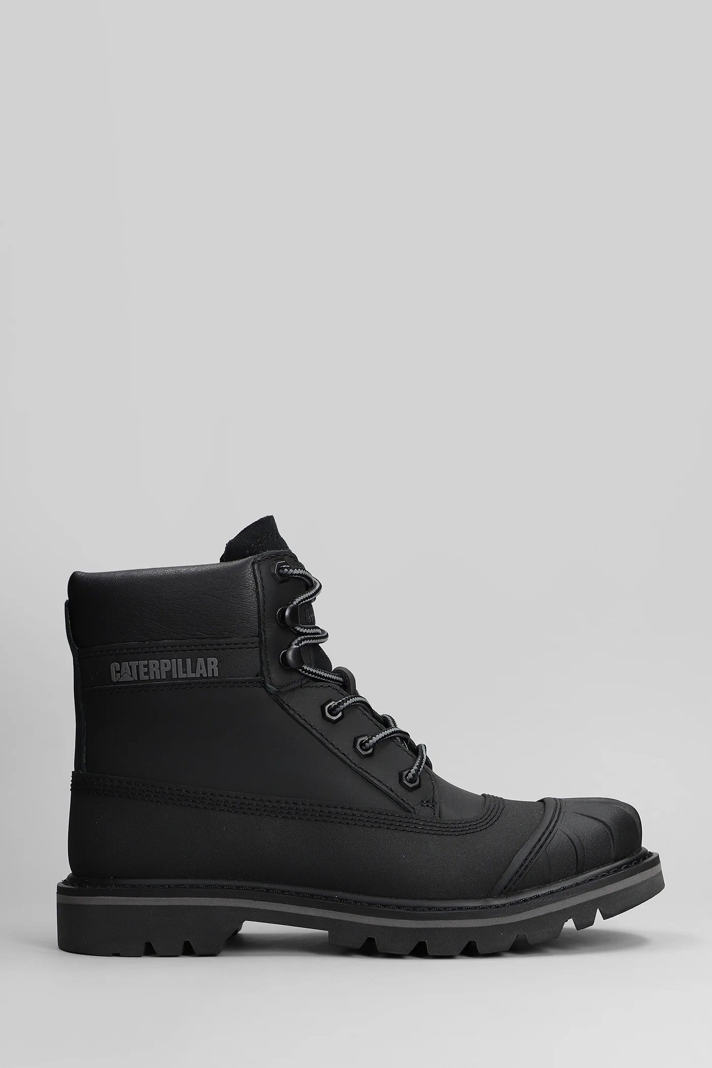 Colorado galosh wp Combat boots in black leather and fabric