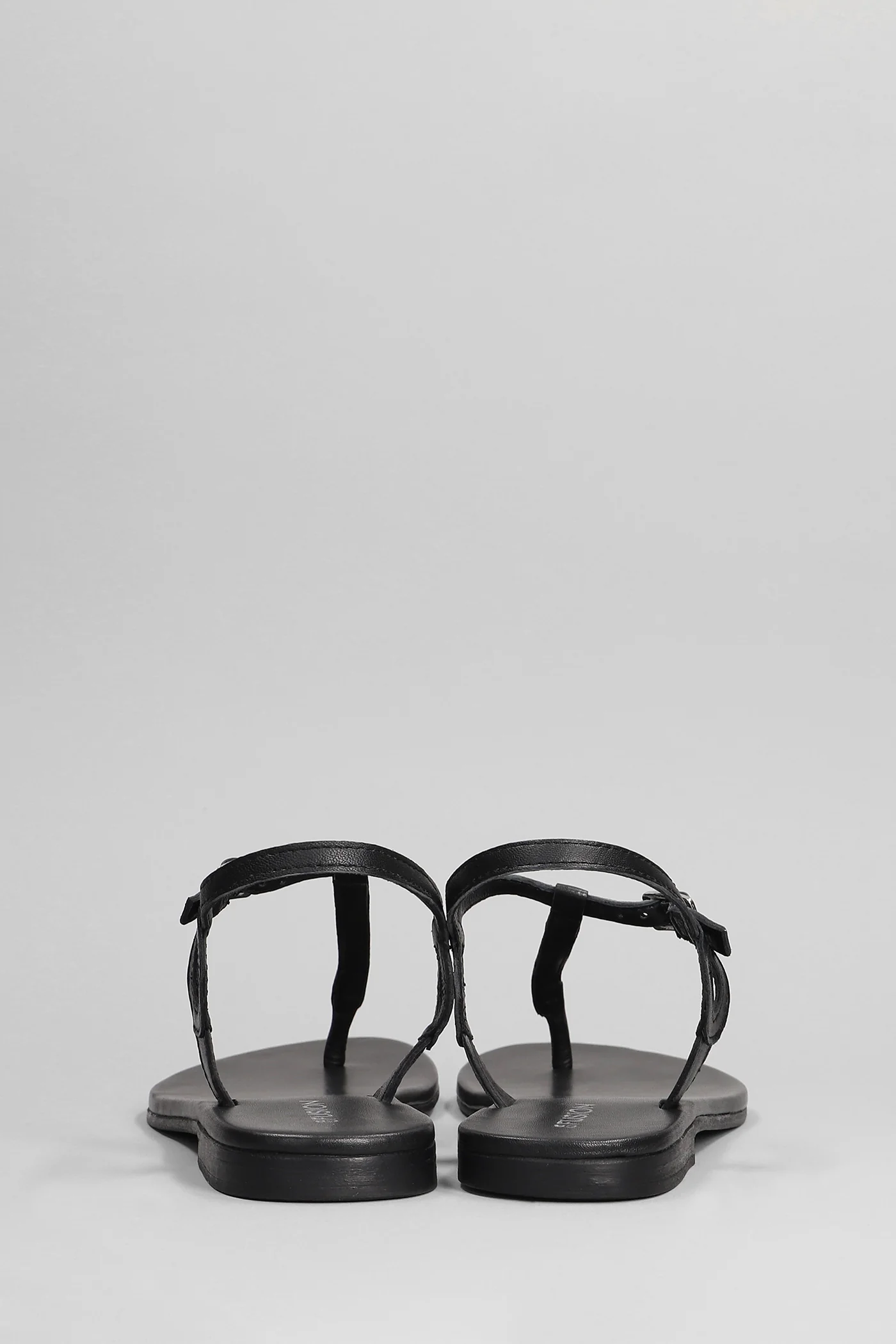 Flats in black leather - Image 4