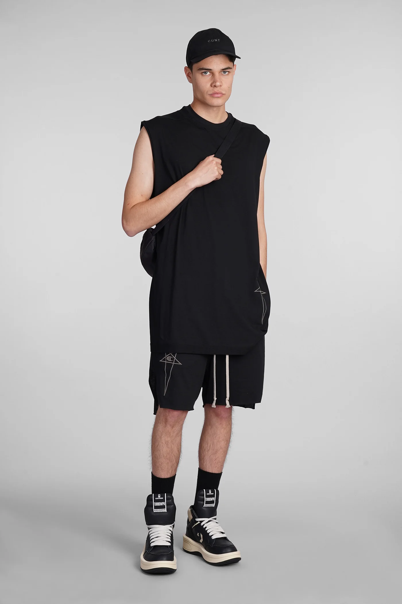 Tarp t tank Top in black cotton - Image 2