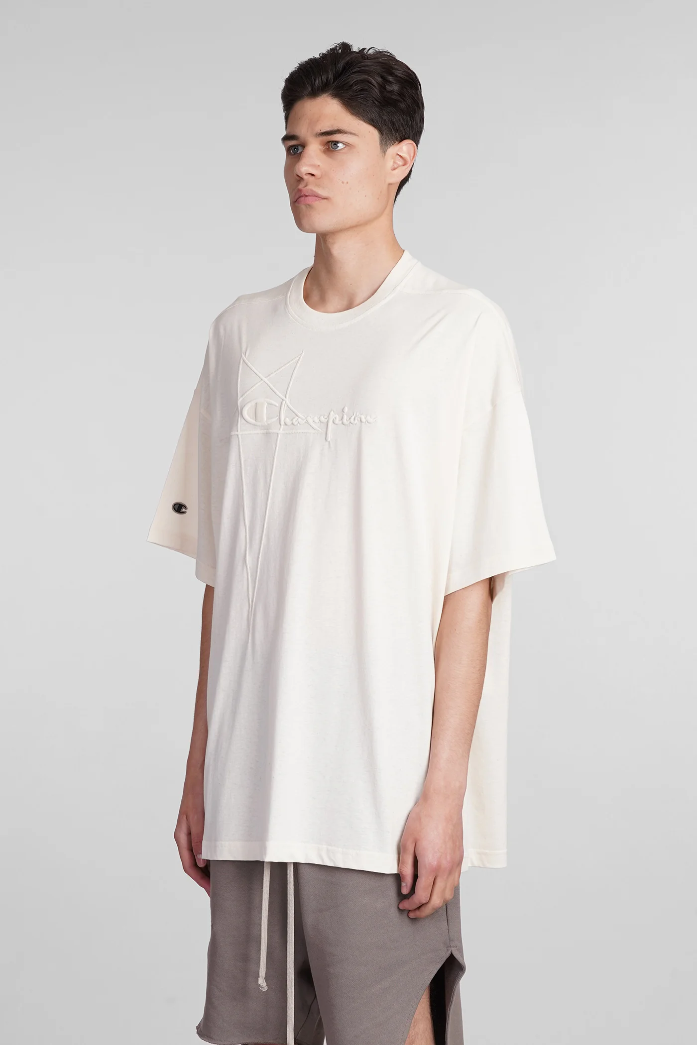 Tommy t T-Shirt in beige cotton - Image 4