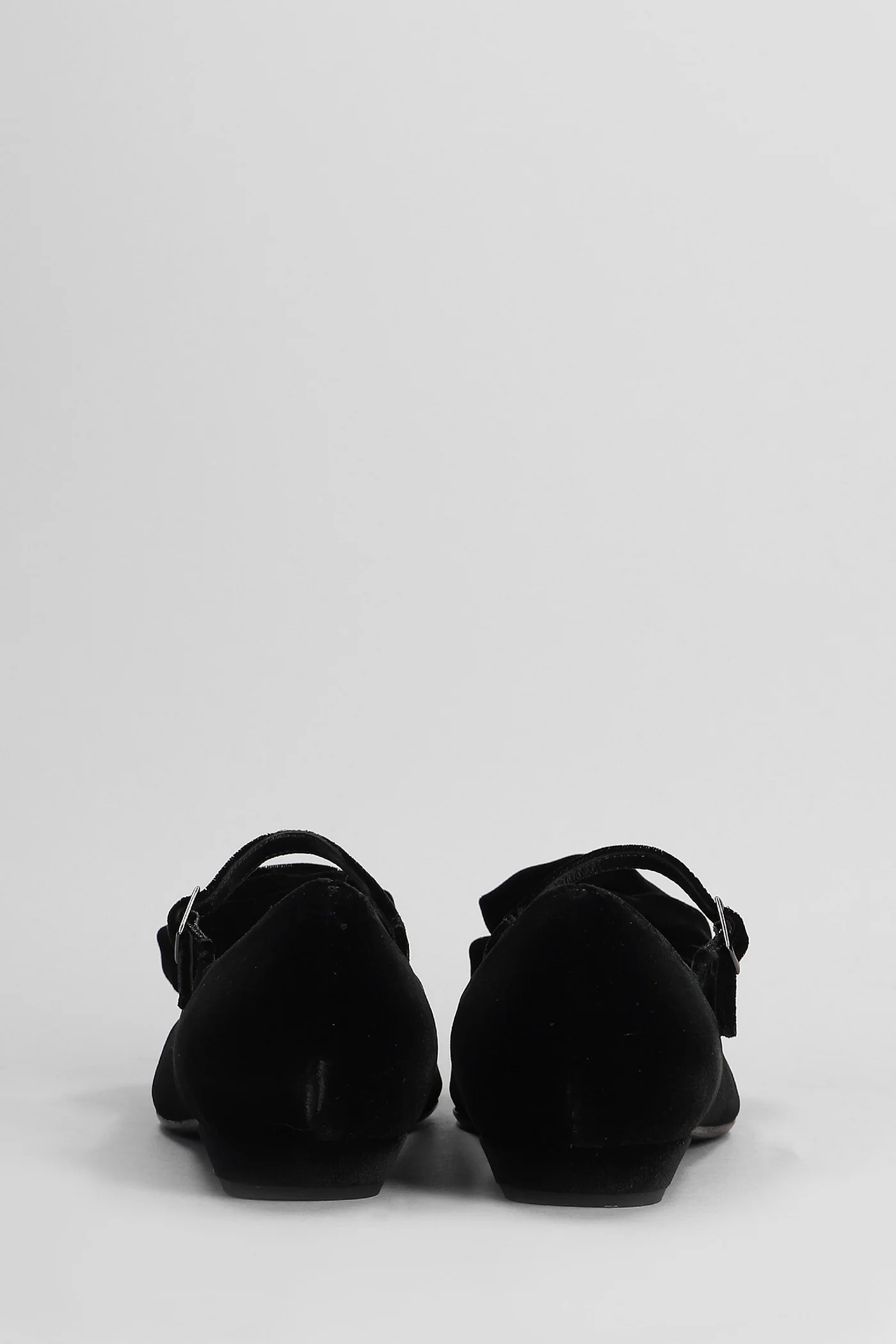 Ballet flats in black velvet - Image 4