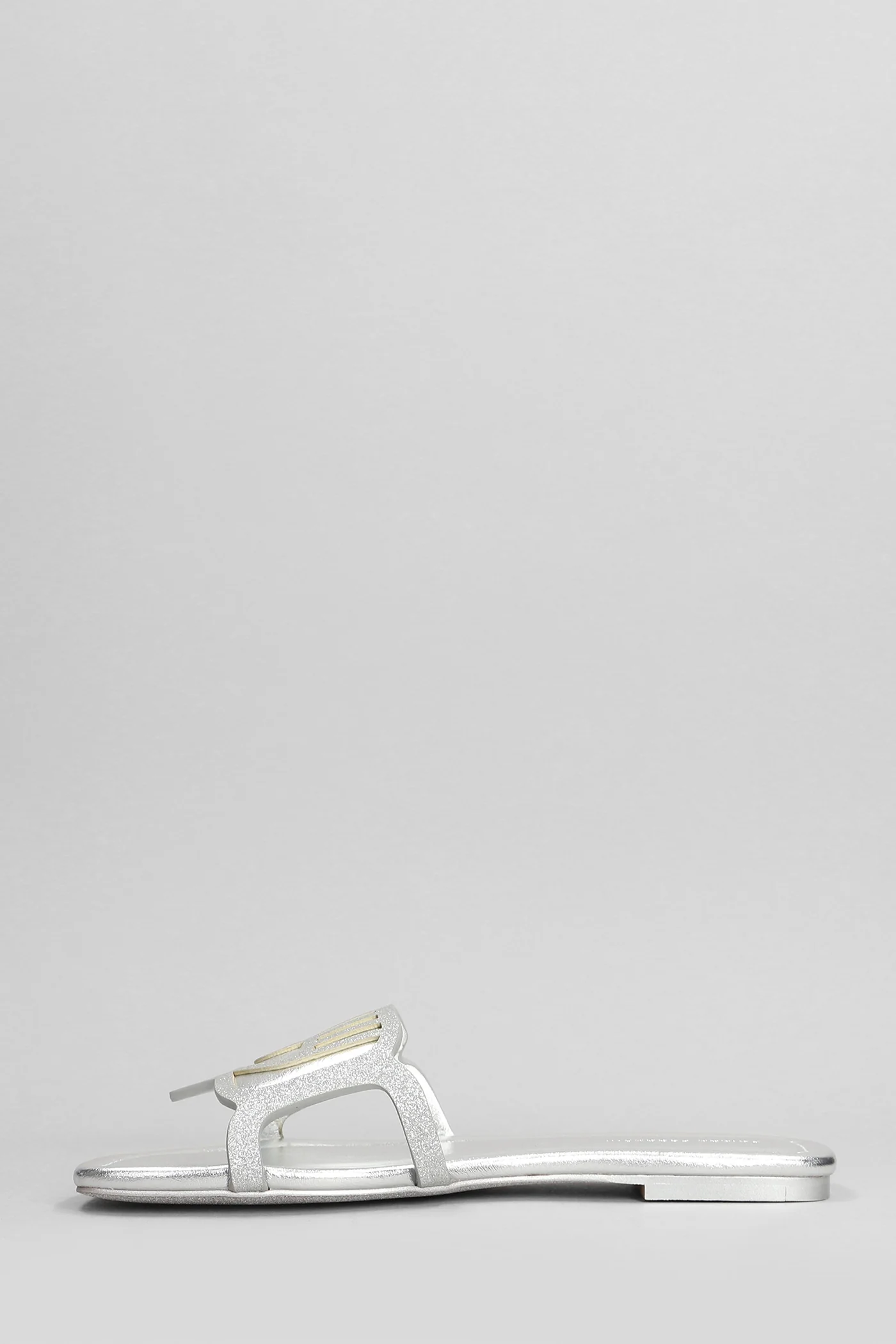 Penelope Flats in silver glitter - Image 3