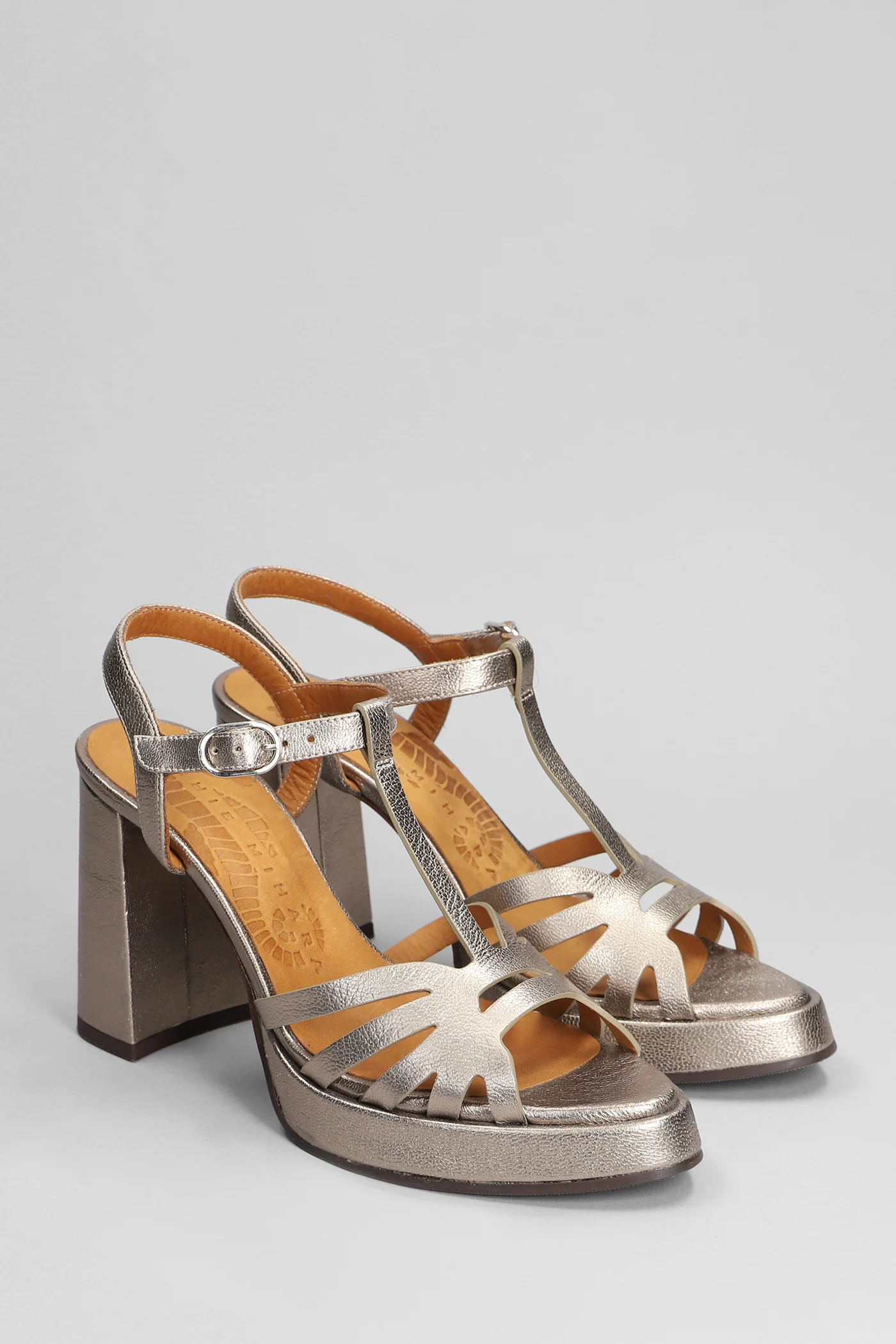 Abay Sandals in Gunmetal leather - Image 2