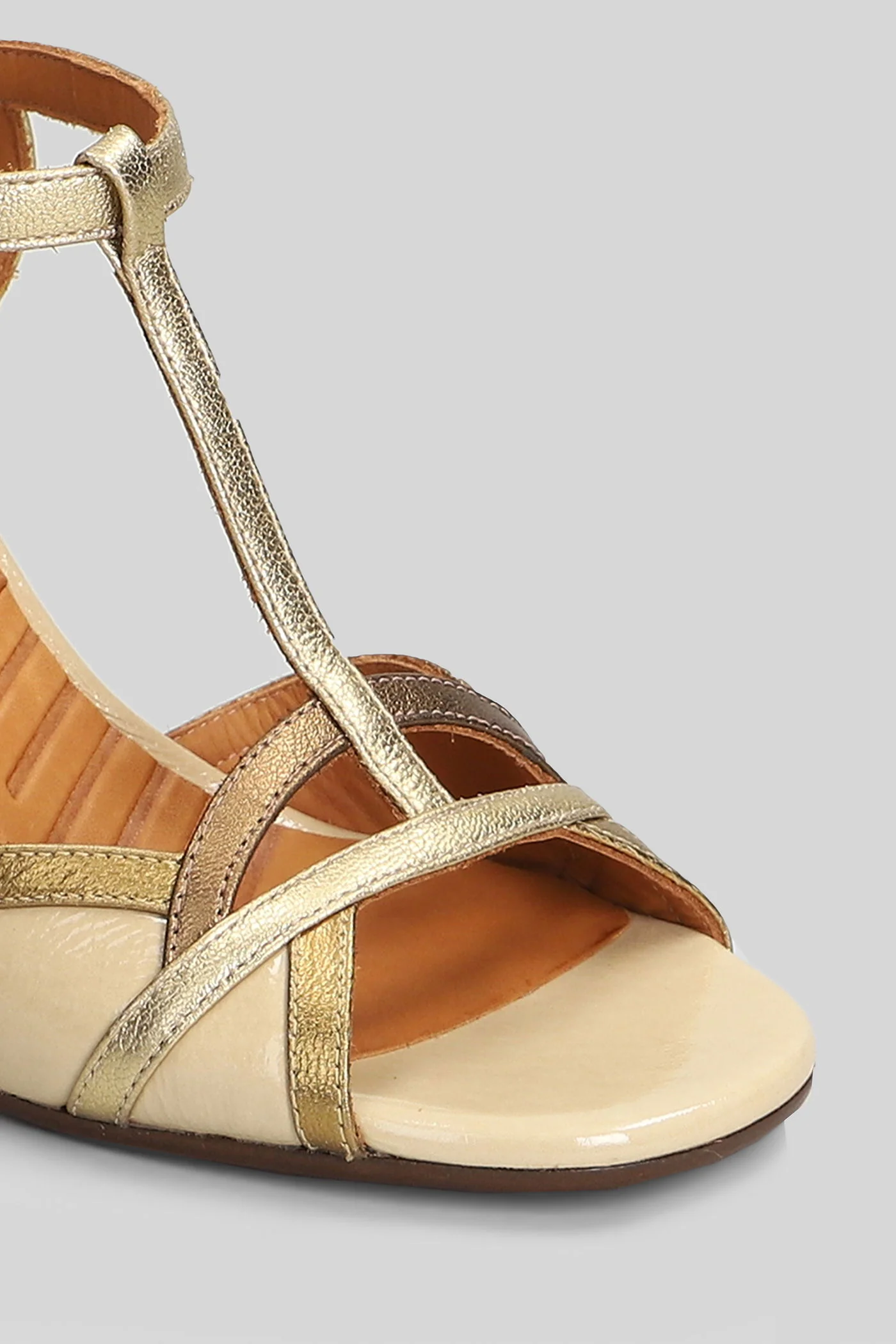 Bejo Sandals in platinum leather - Image 5