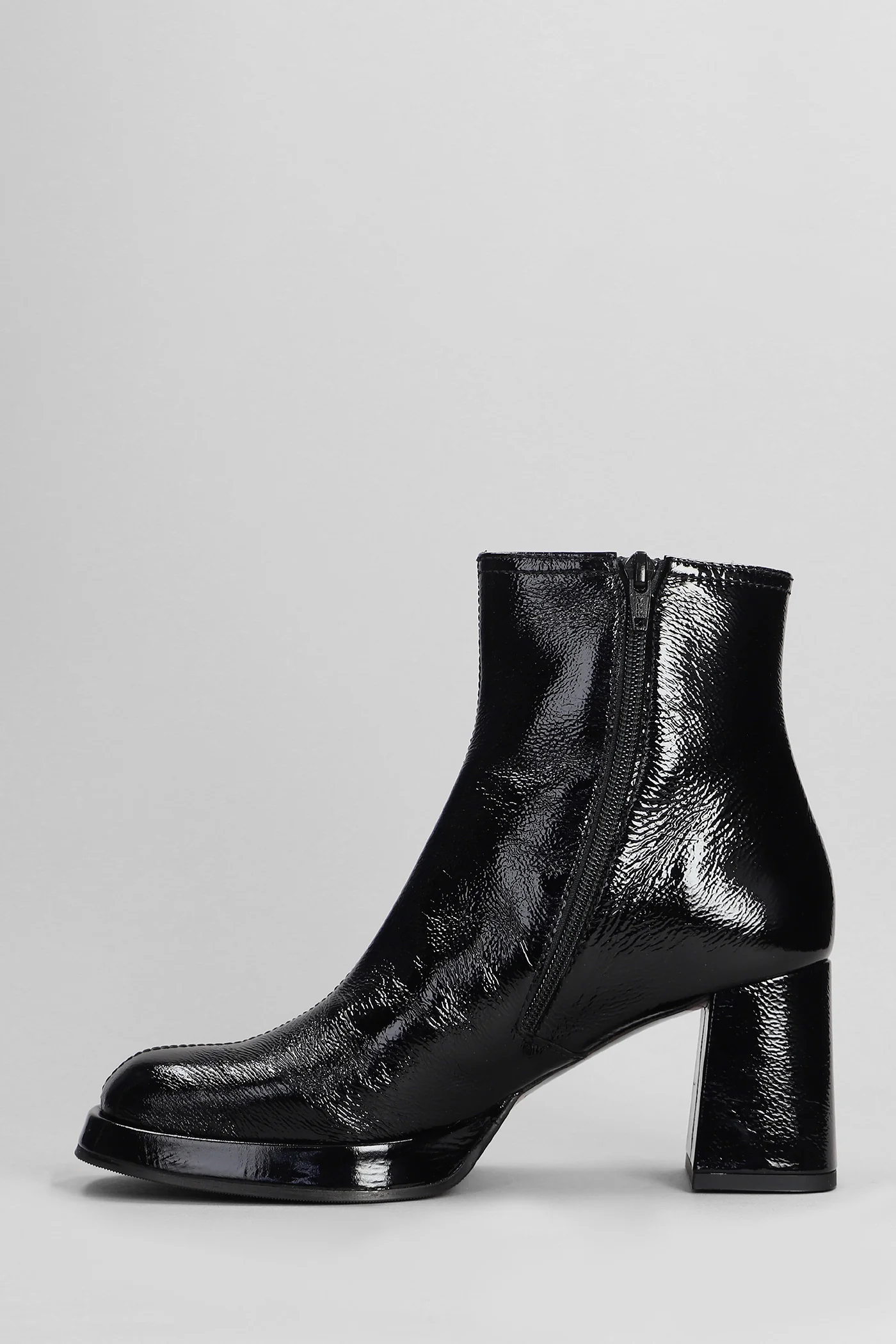 Kentin High heels Ankle boots in black leather - Image 3