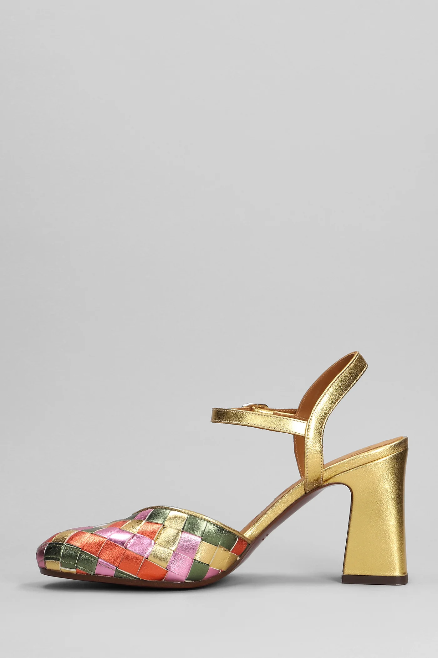 Mision Sandals in gold leather - Image 3