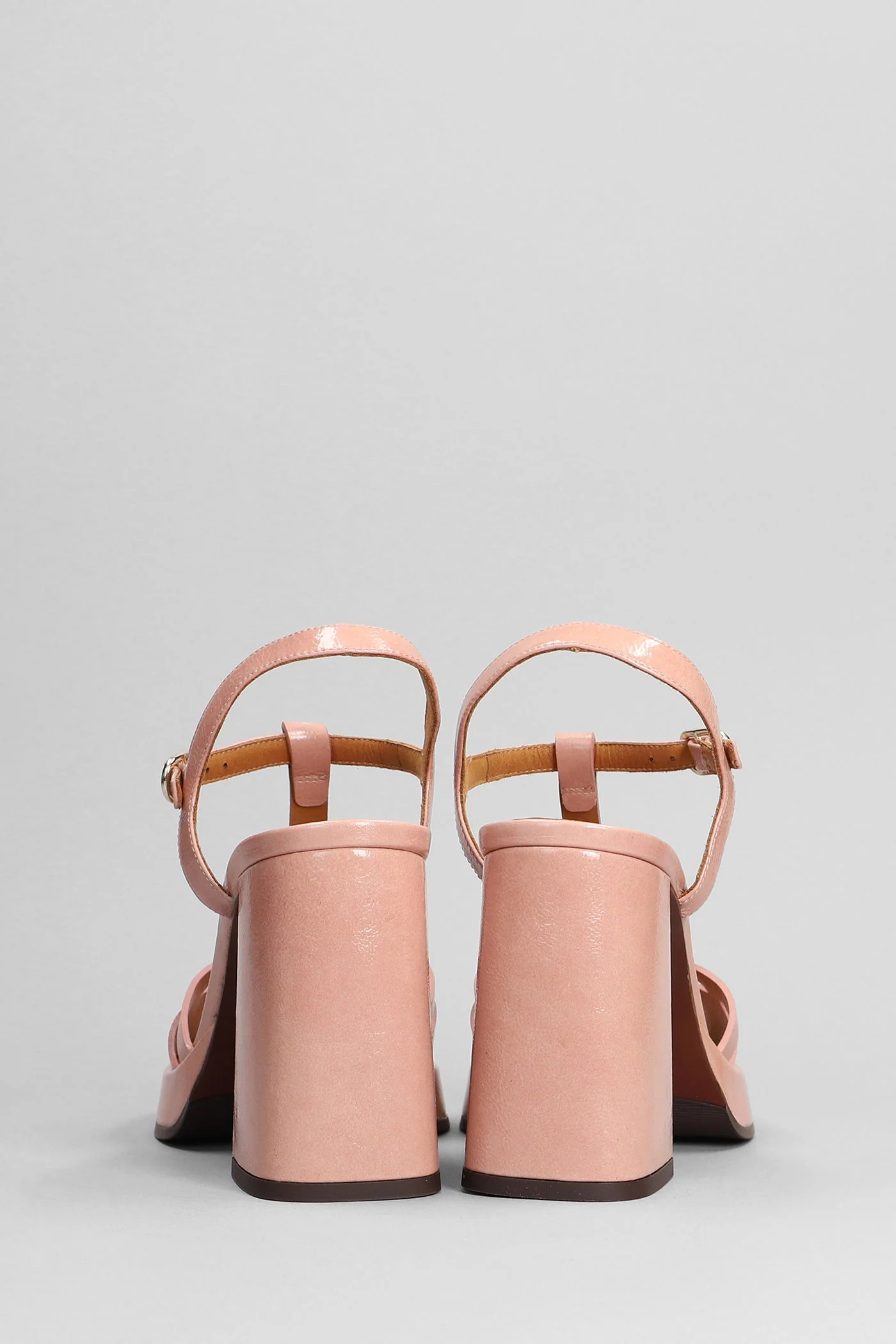 Zinto Sandals in rose-pink leather - Image 4