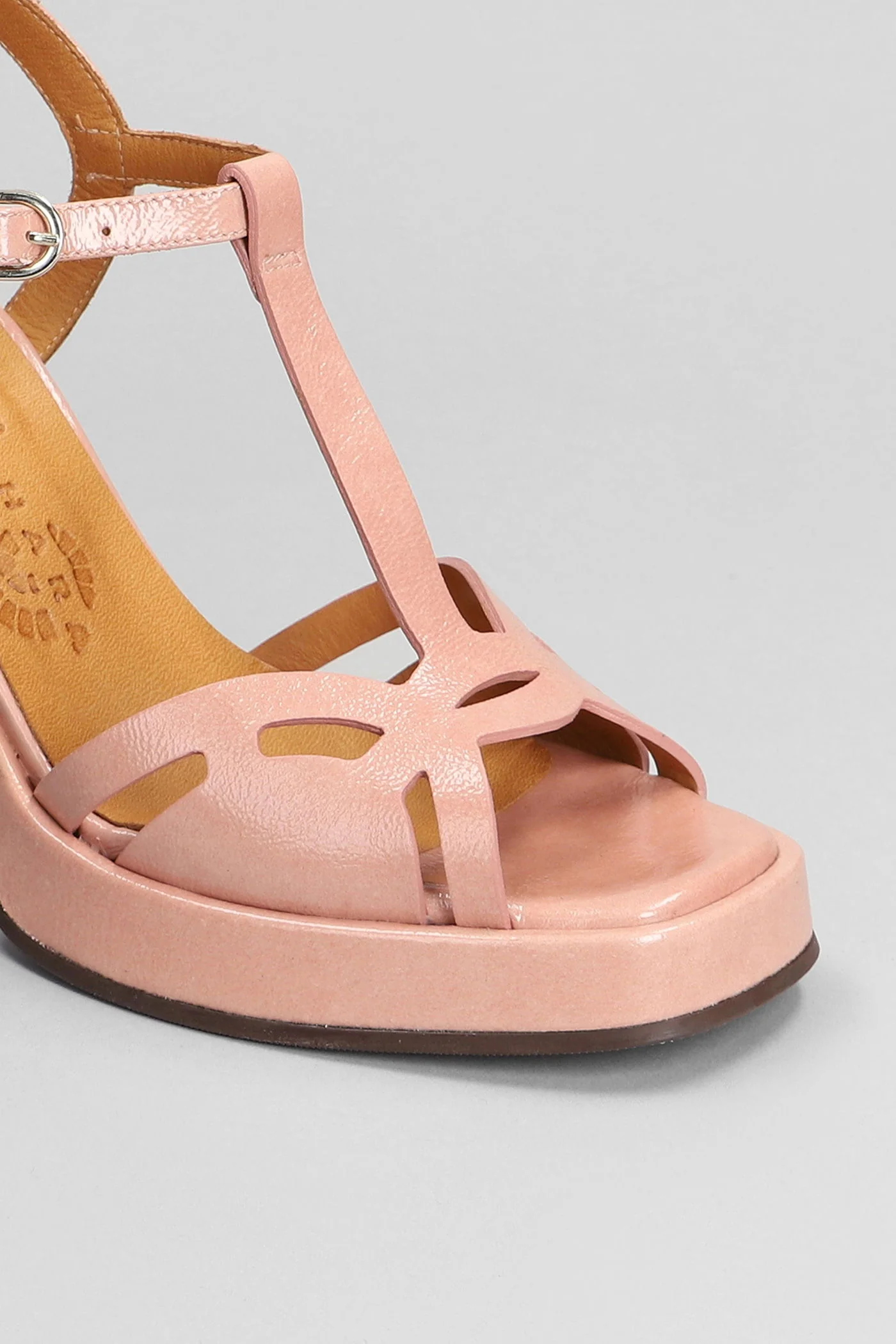 Zinto Sandals in rose-pink leather - Image 5