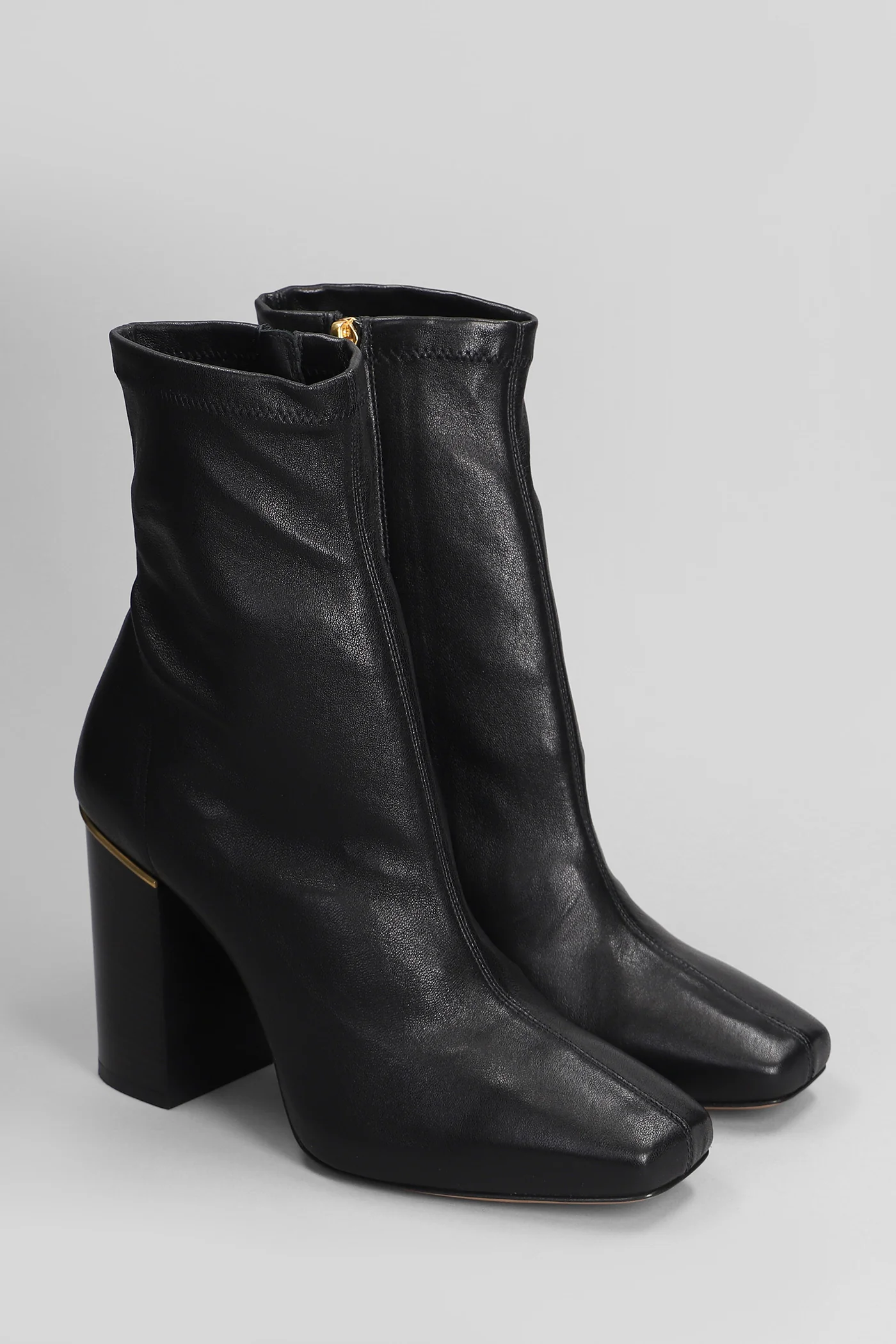 Ambre High heels Ankle boots in black leather - Image 2