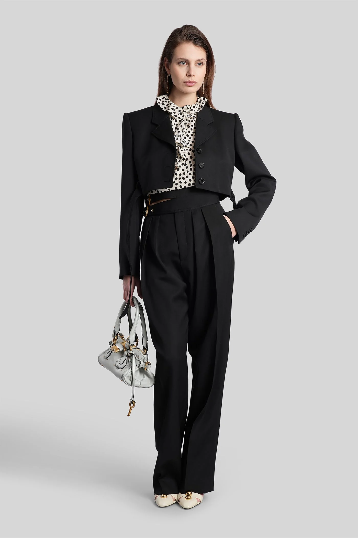 Blazer in black wool - Image 2