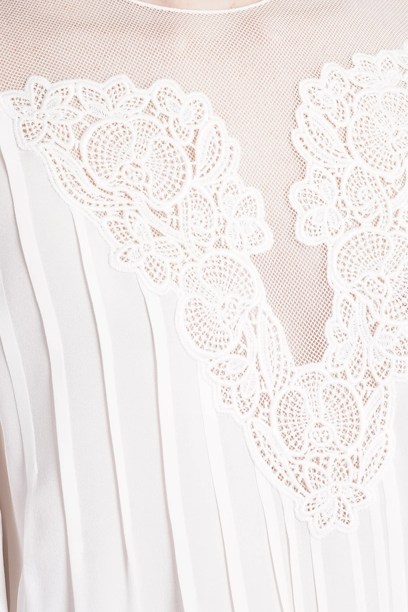 Blouse in white silk - Image 5