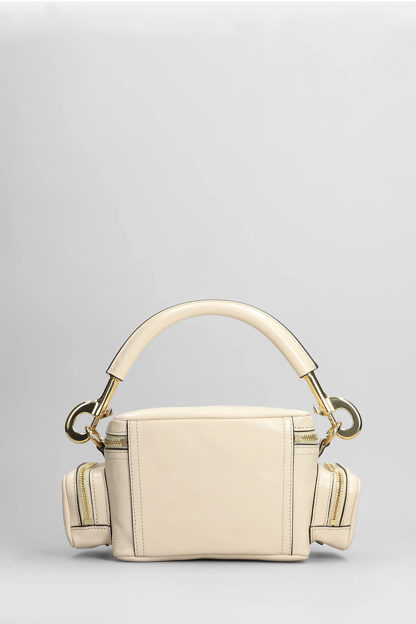 Camera bag Shoulder bag in beige leather - Image 3