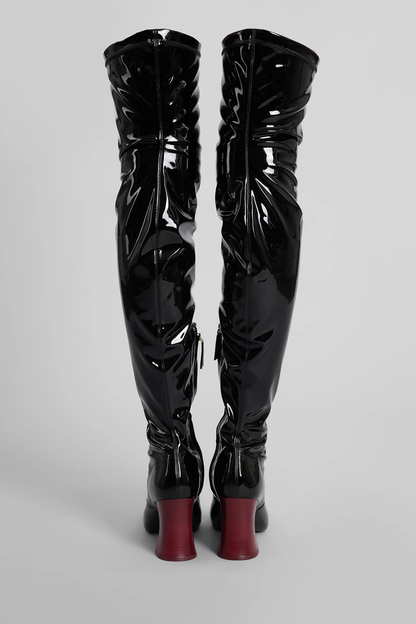 Janis High heels boots in black patent leather - Image 4