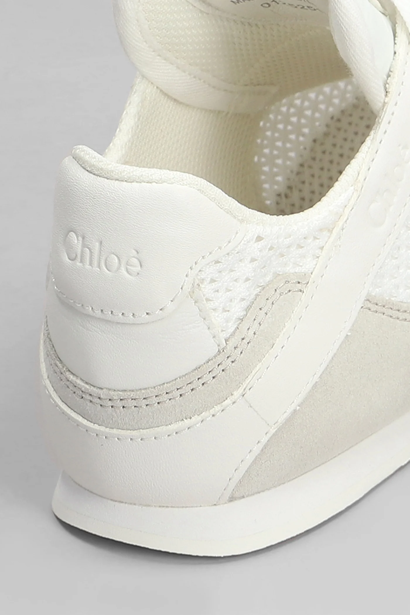 Kick Sneakers in white Suede and fabric - Image 5