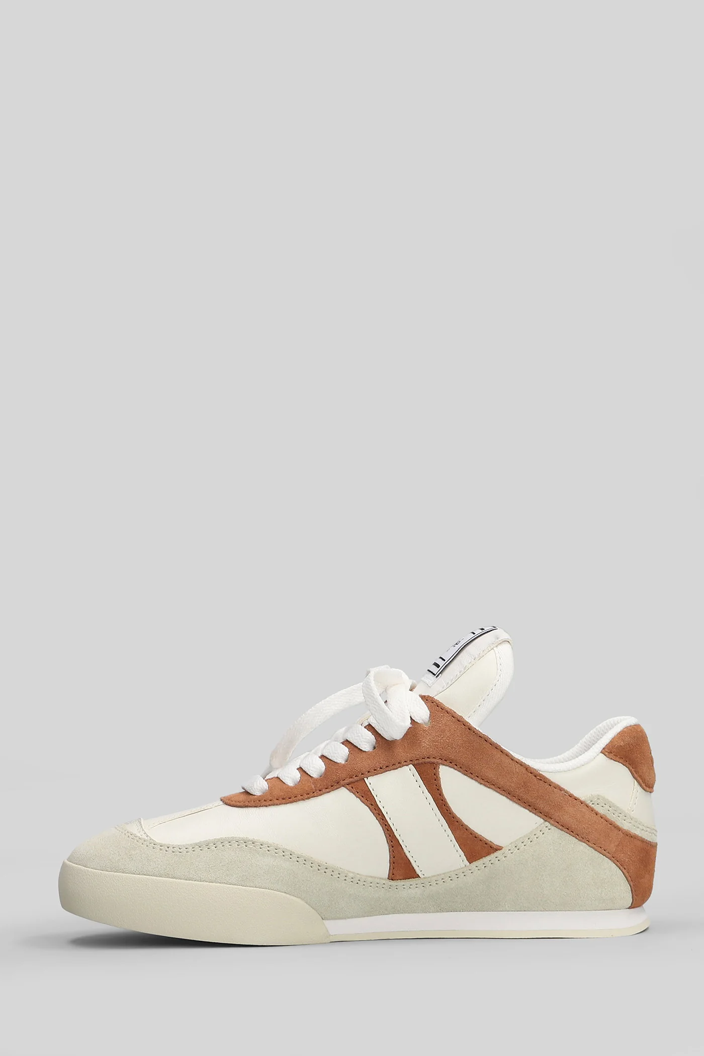 Kick Sneakers in white suede and leather - Image 3