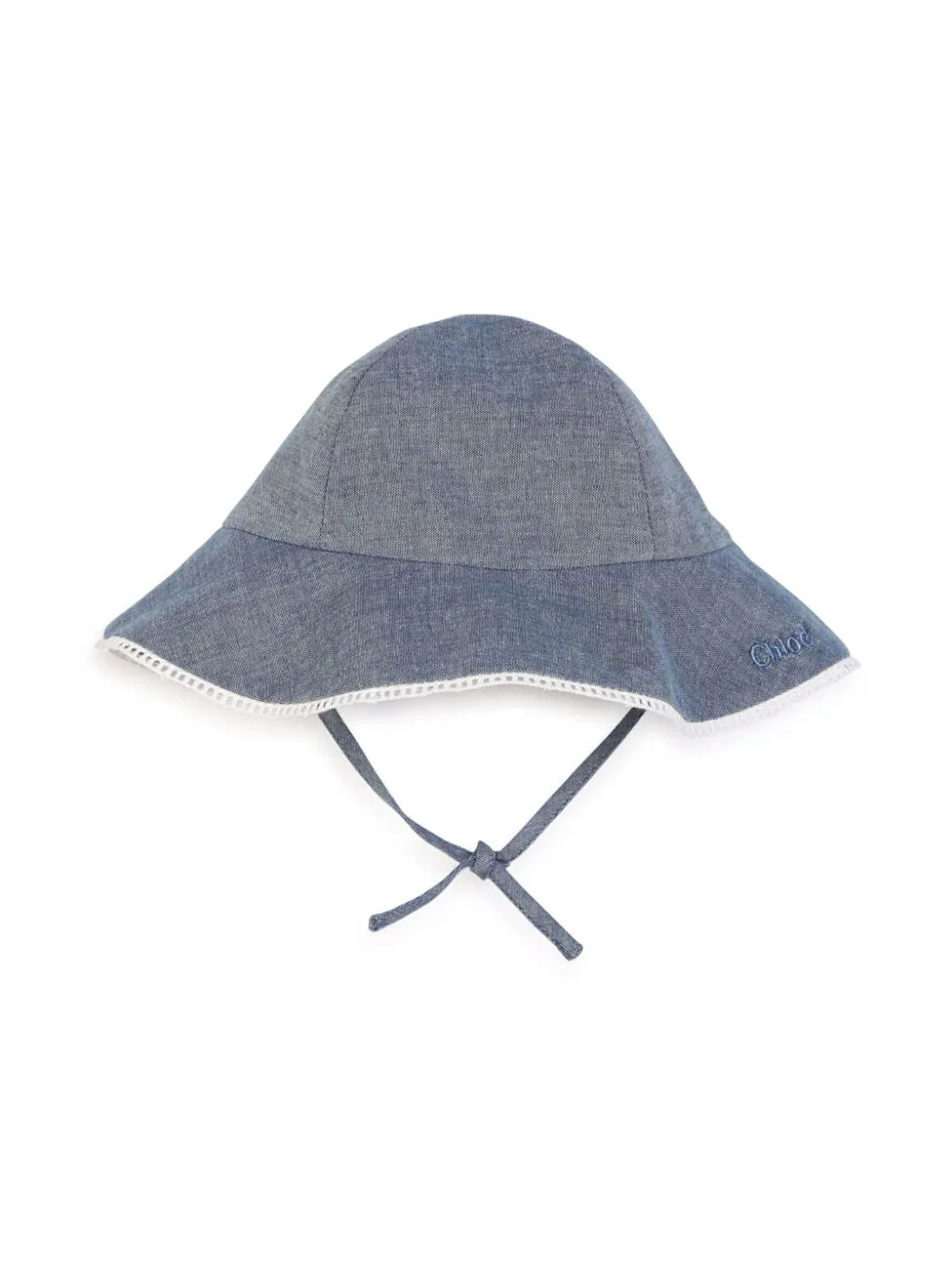 Dress woman  in blue cotton - Image 4