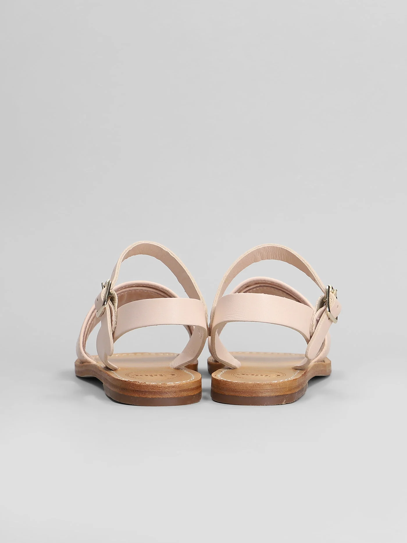 Flats in rose-pink leather - Image 4