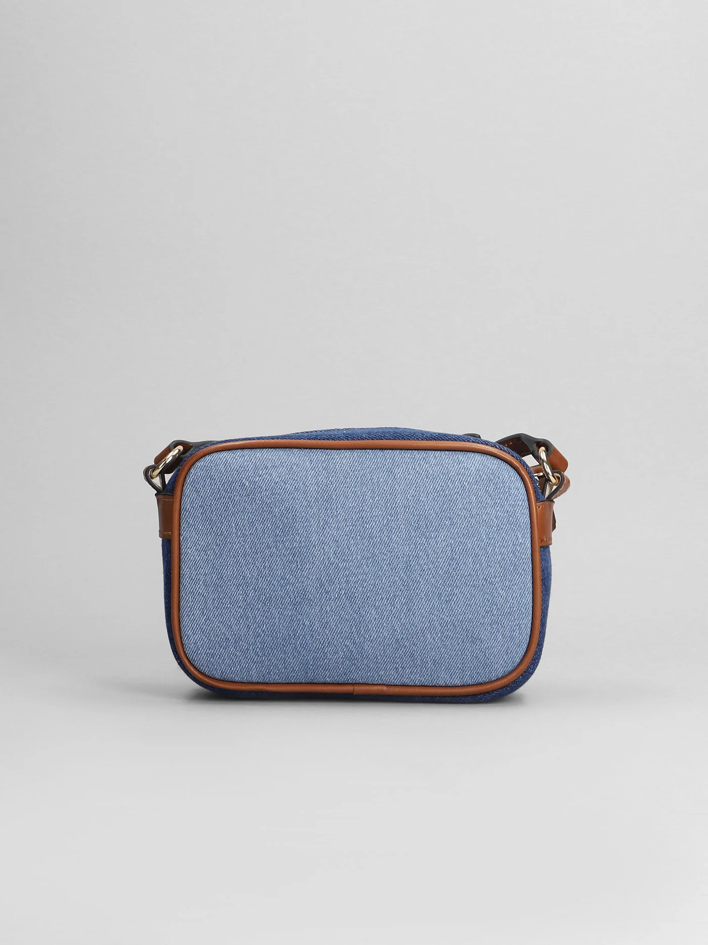 Shoulder bag in red denim - Image 3