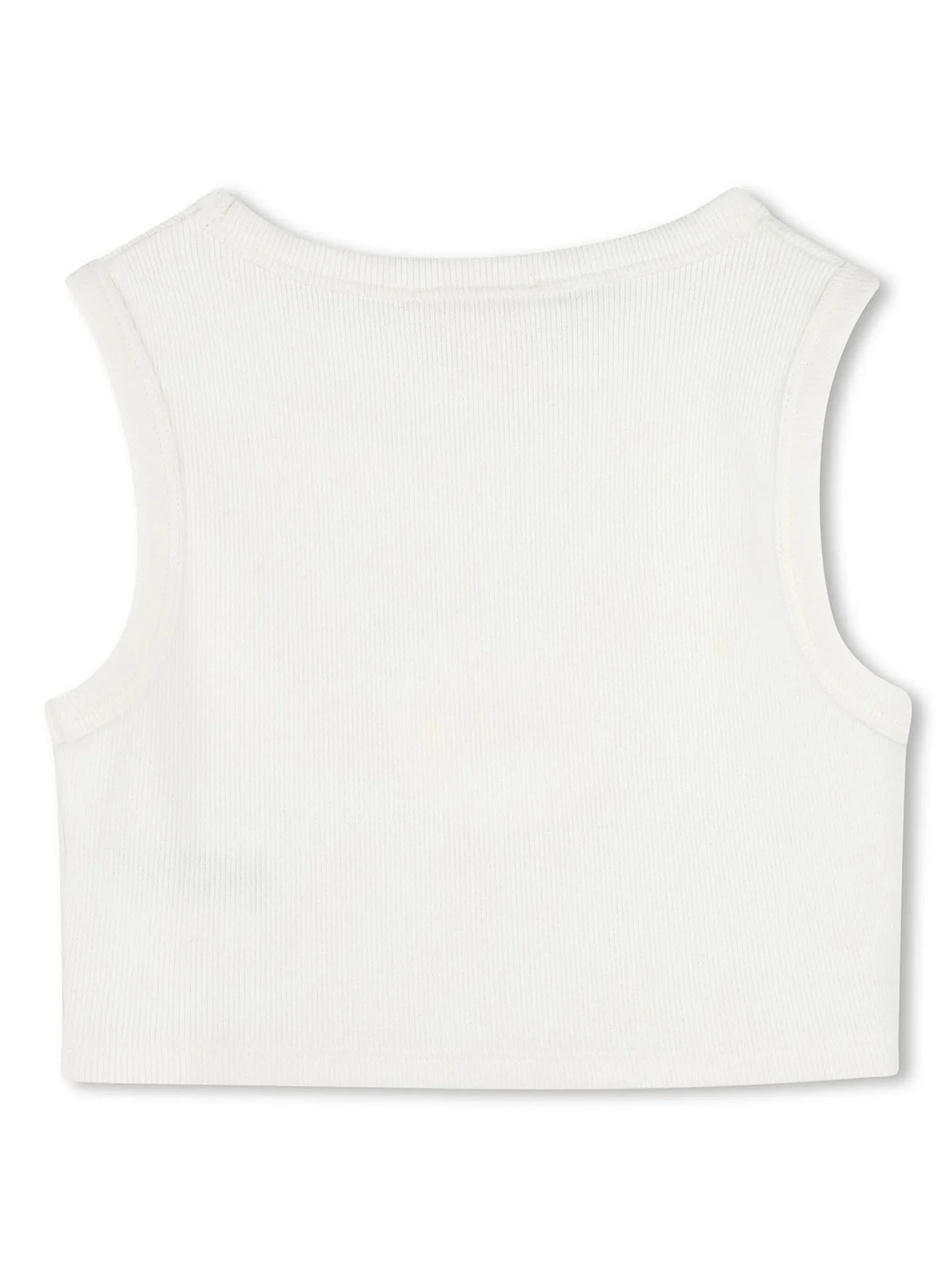 tank Top in white cotton - Image 2