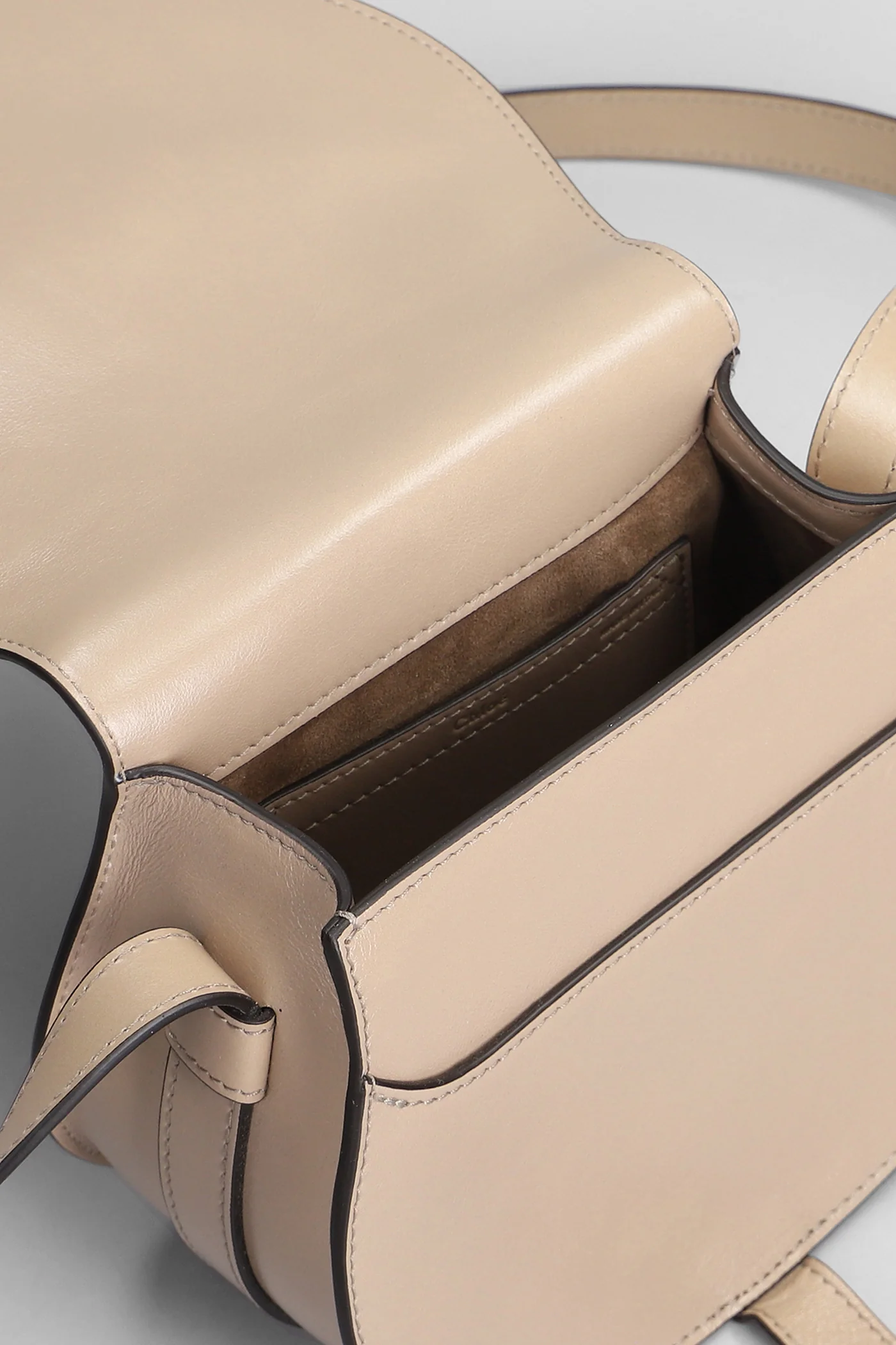 Marcie Shoulder bag in beige leather - Image 4