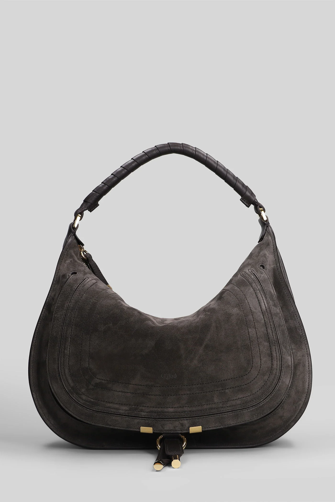 Marcie Shoulder bag in brown suede