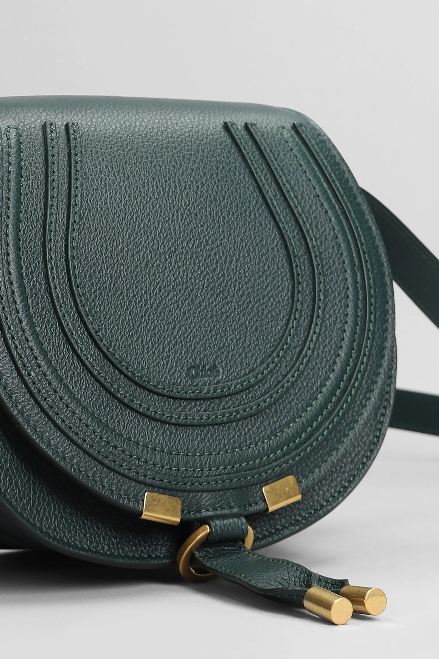Marcie Shoulder bag in green leather - Image 4