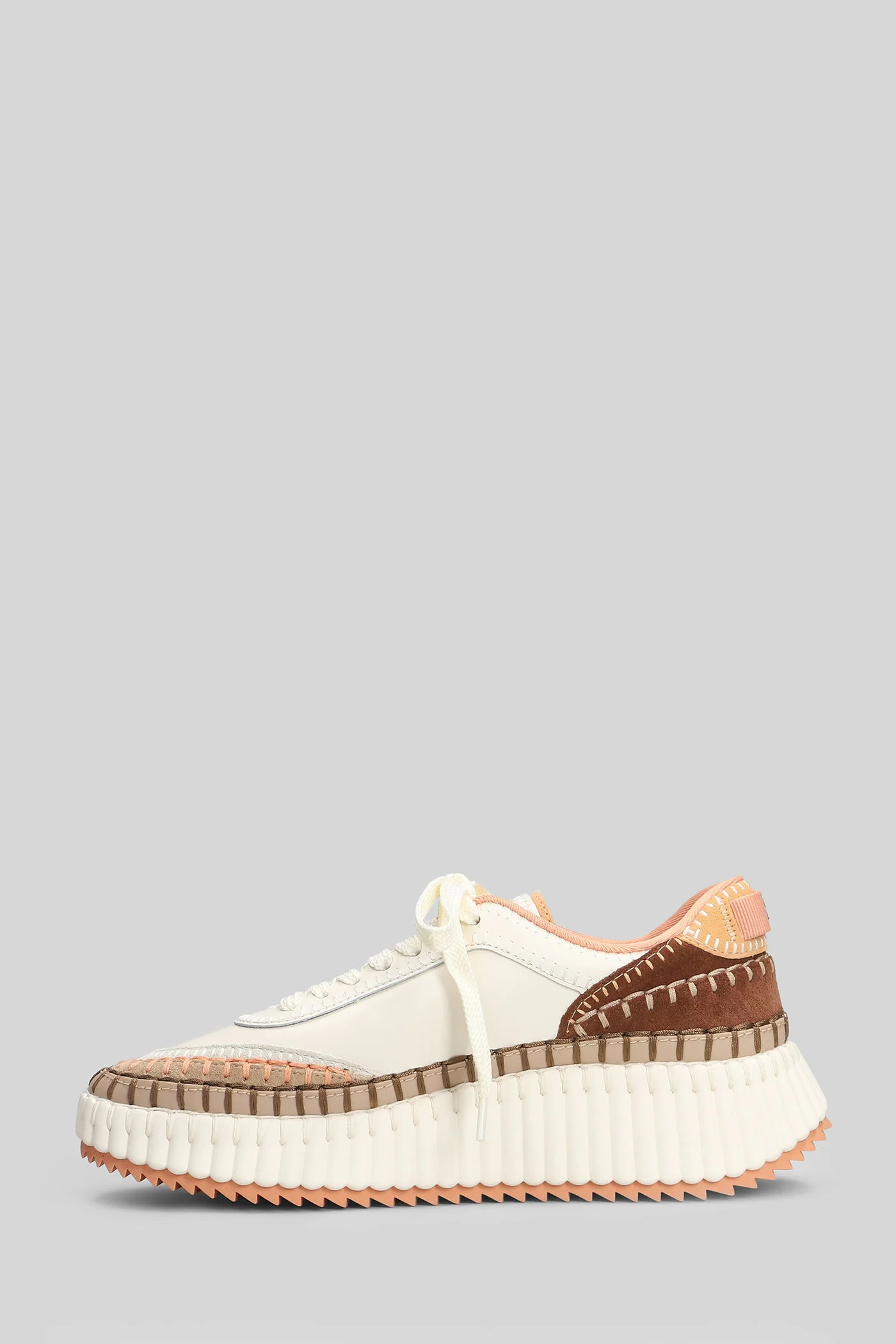 Nama Sneakers in white suede and leather - Image 3