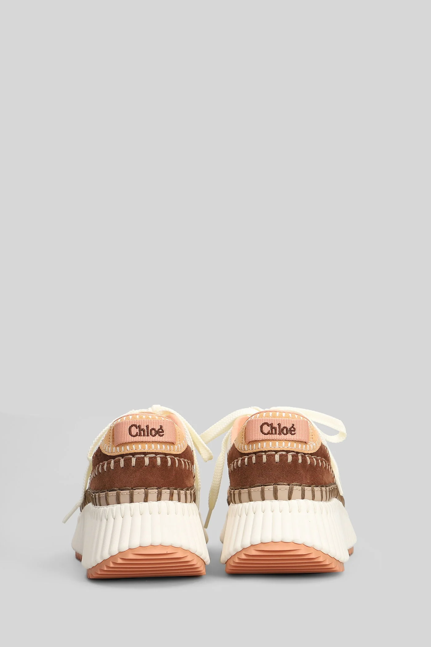 Nama Sneakers in white suede and leather - Image 4