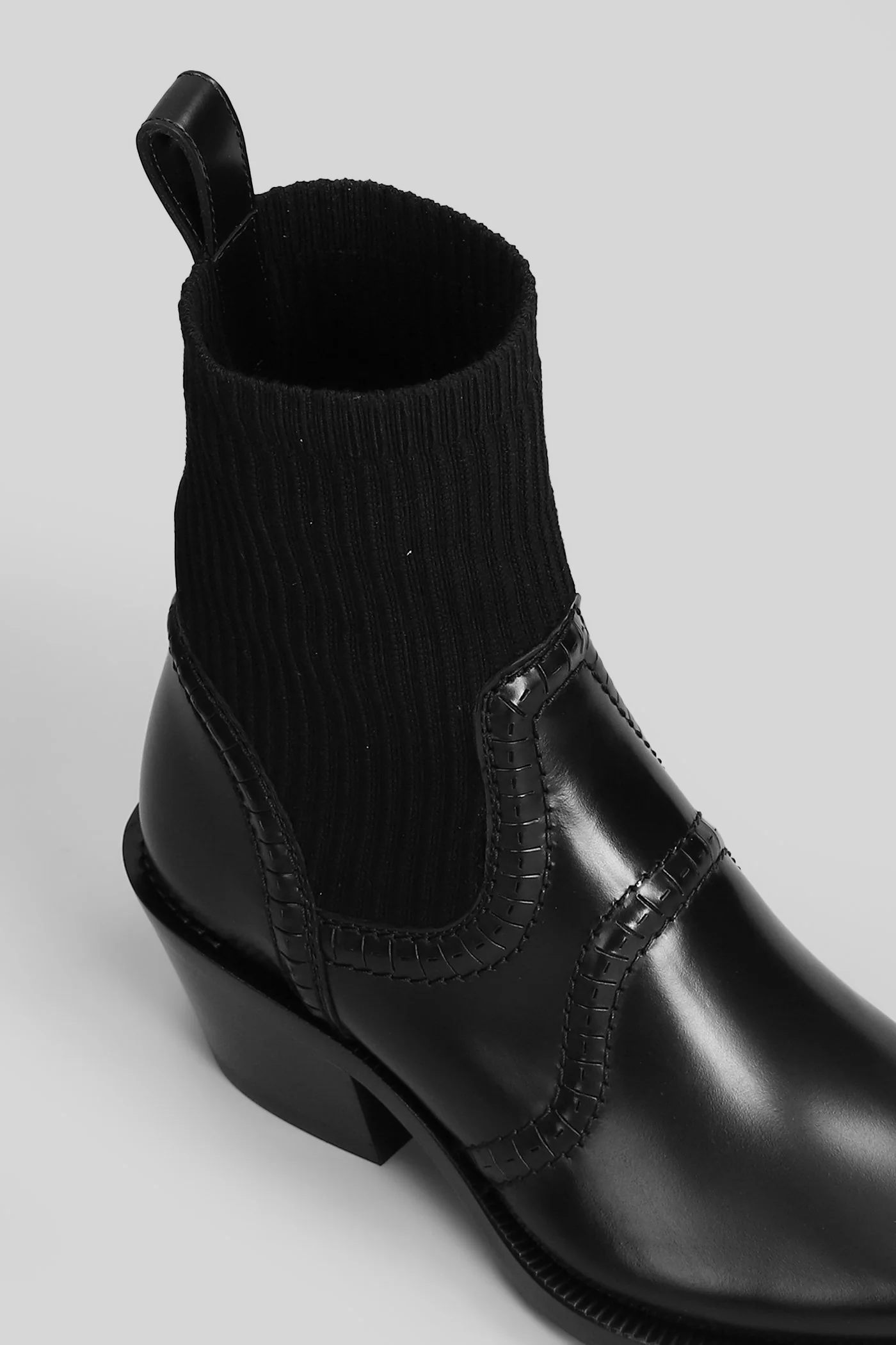 Nellie low heels Ankle boots in black leather - Image 5