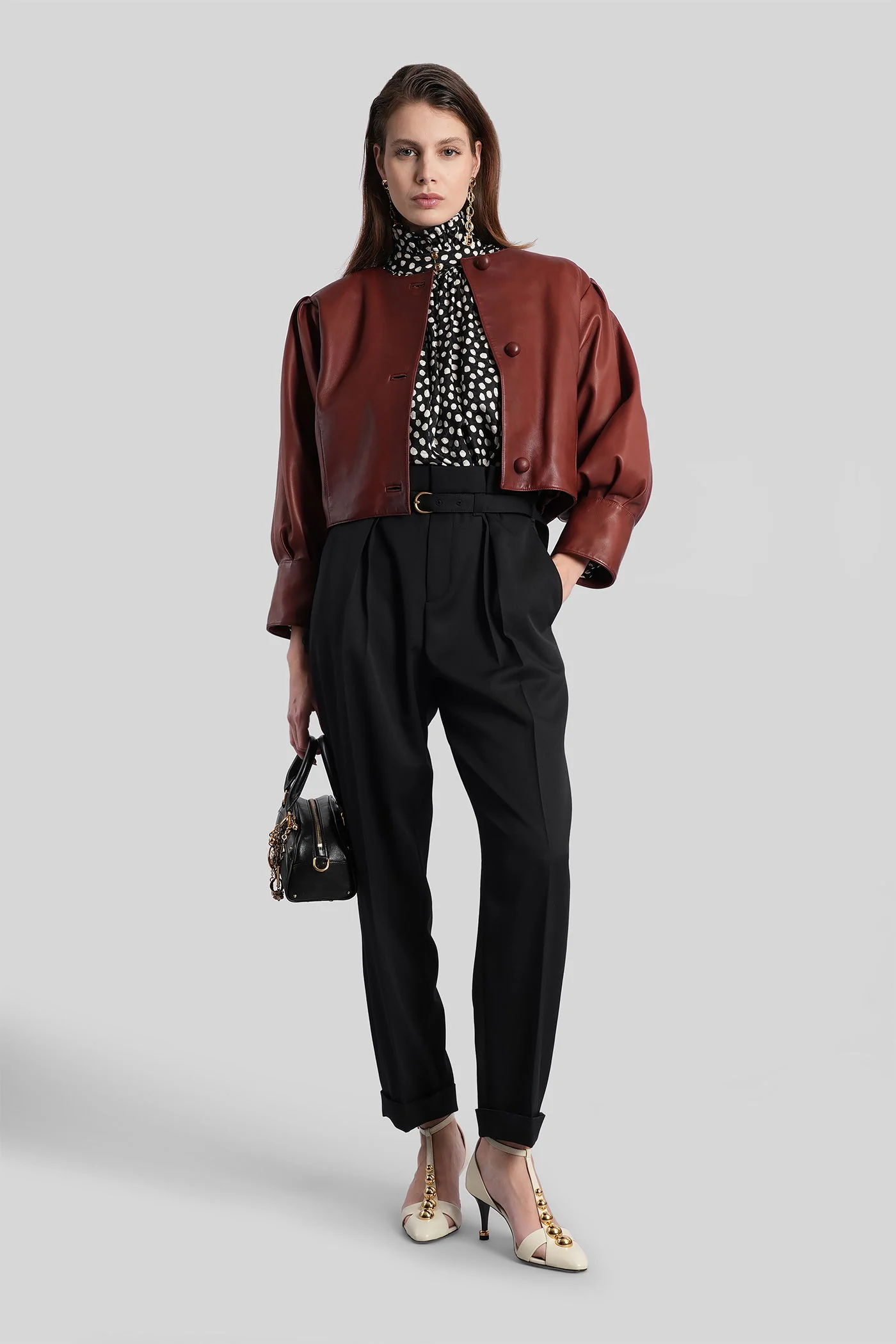 Pants in black wool - Image 2