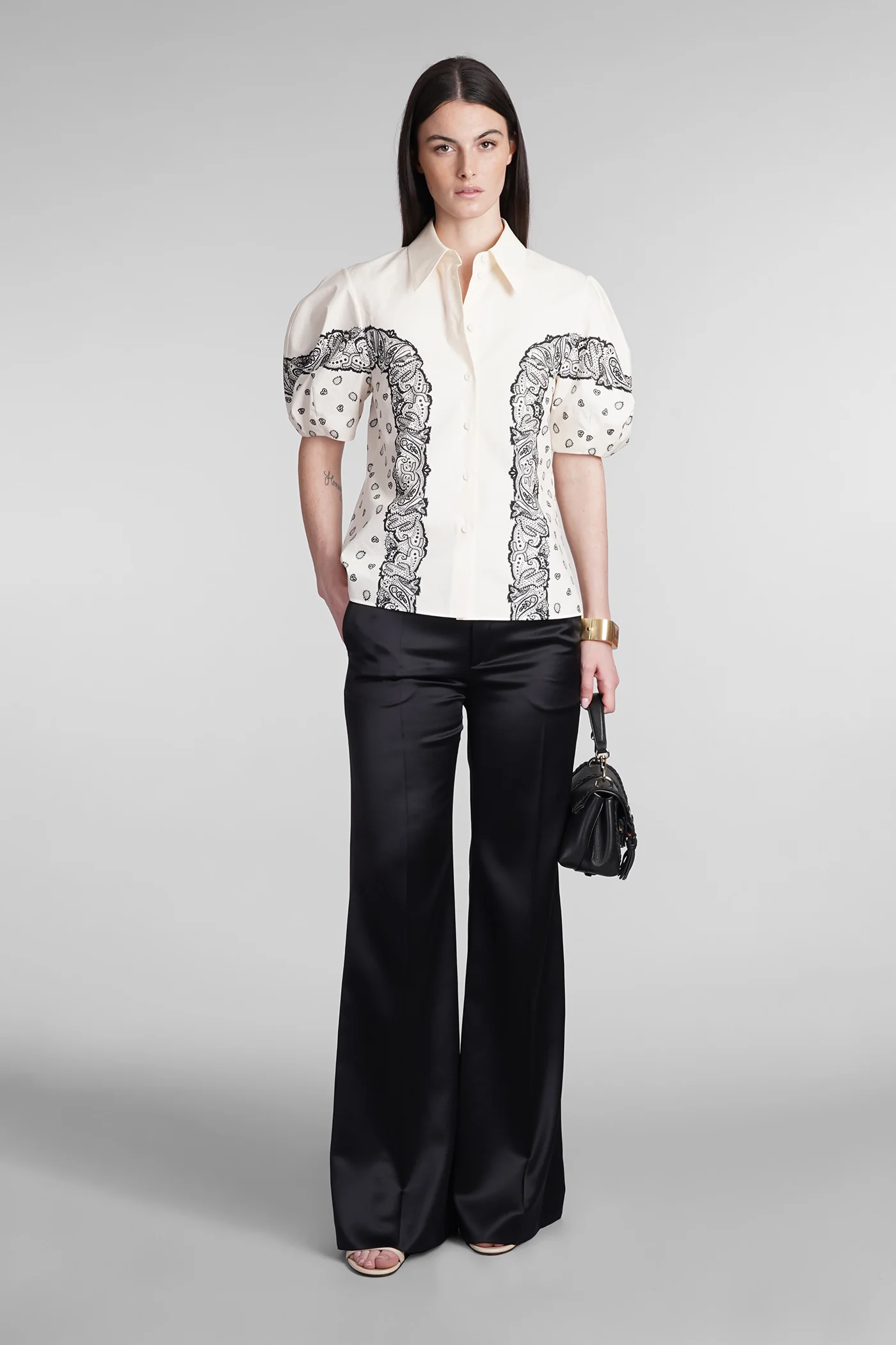 Pants in black wool - Image 2