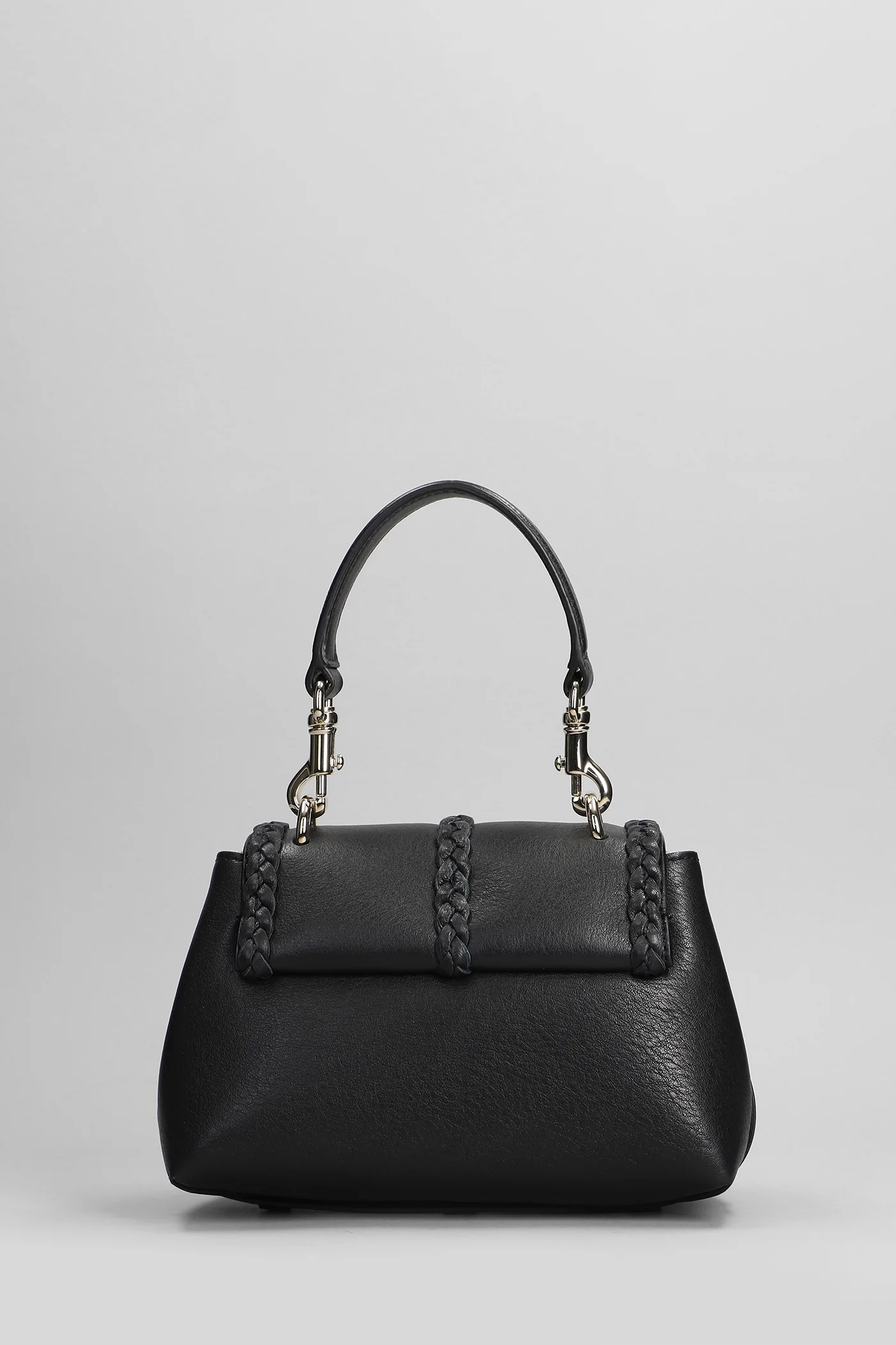 Penelope Hand bag in black leather - Image 4
